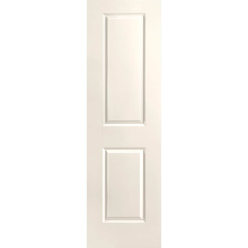 Masonite 1315978 Traditional 24-in x 80-in Moonglow 2-panel square Smooth Solid core Prefinished Molded composite Slab Door