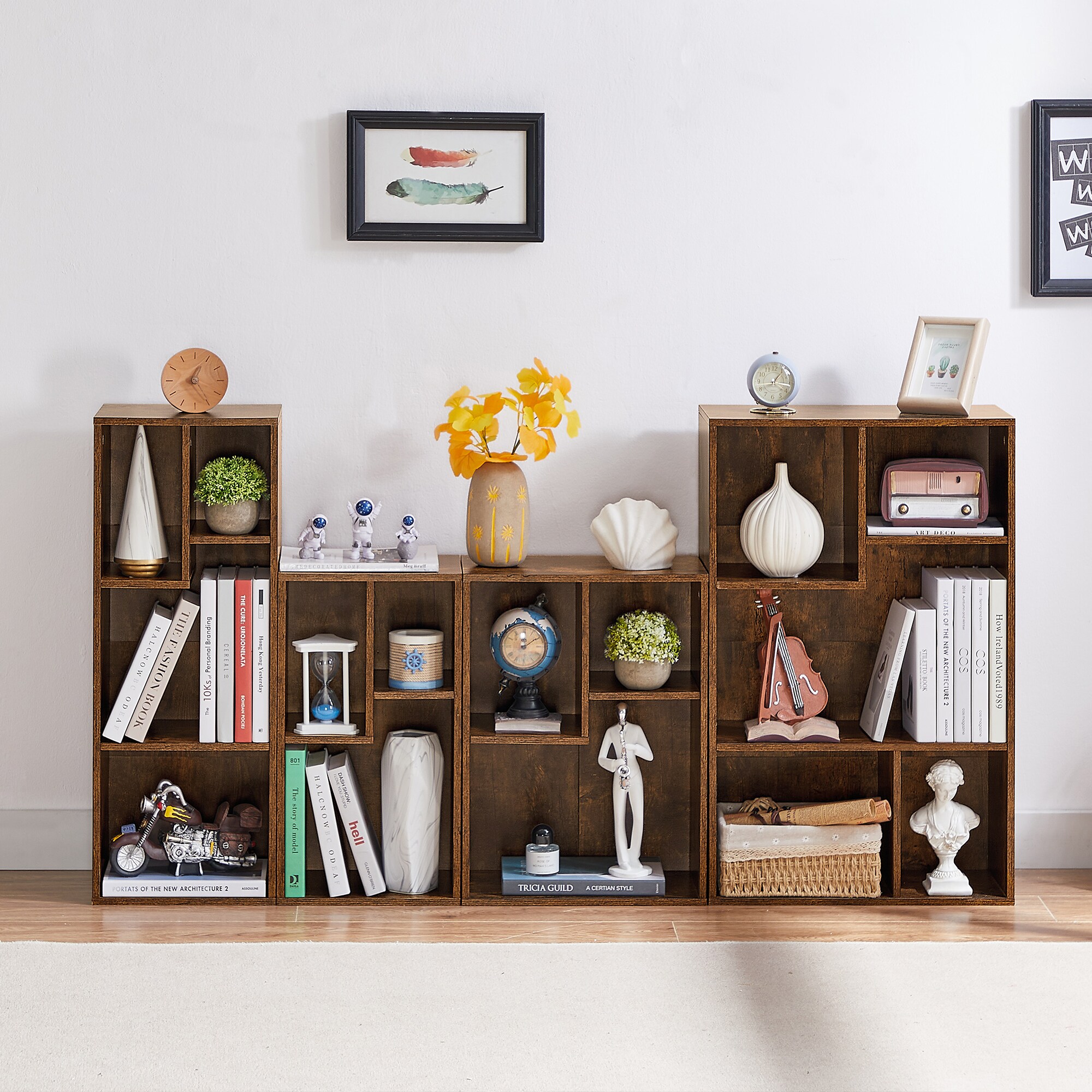Vecelo LOE-B09-BRN bookcases - View #10
