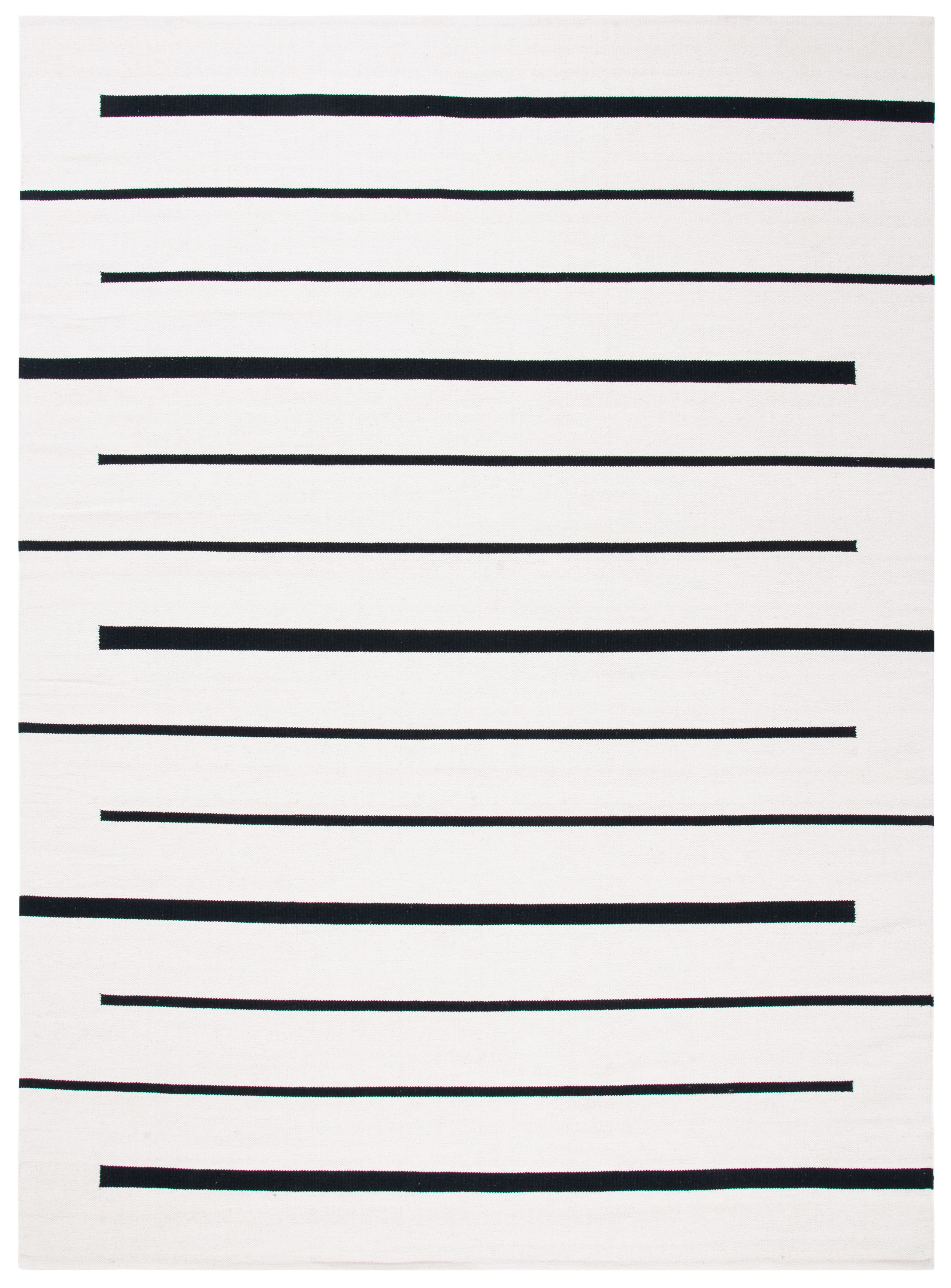 Safavieh MTK311A-8 Montauk Odoarda 8 x 10 (ft) Cotton Ivory/Black Rectangular Indoor Abstract Bohemian/Eclectic Area rug