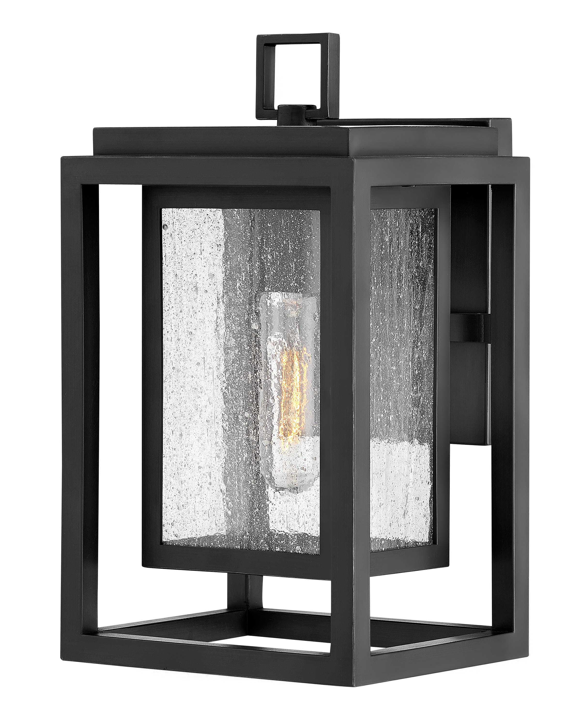 Hinkley 1000BK-LL Republic 1 -Light 12-in H Black Hardwired Integrated LED Outdoor Wall Light