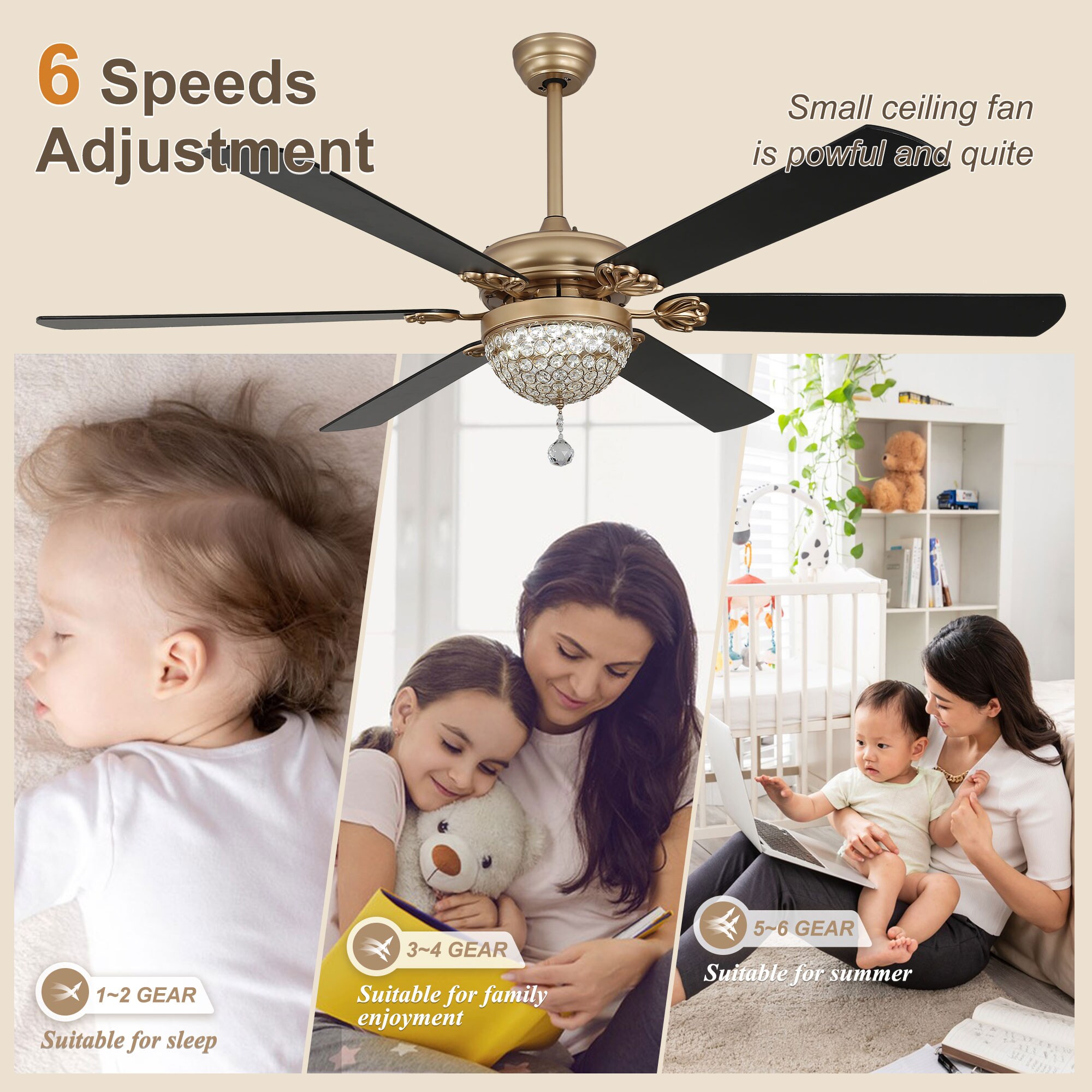 Bella Depot DCFSD6503-B Ceiling-Fans - View #10