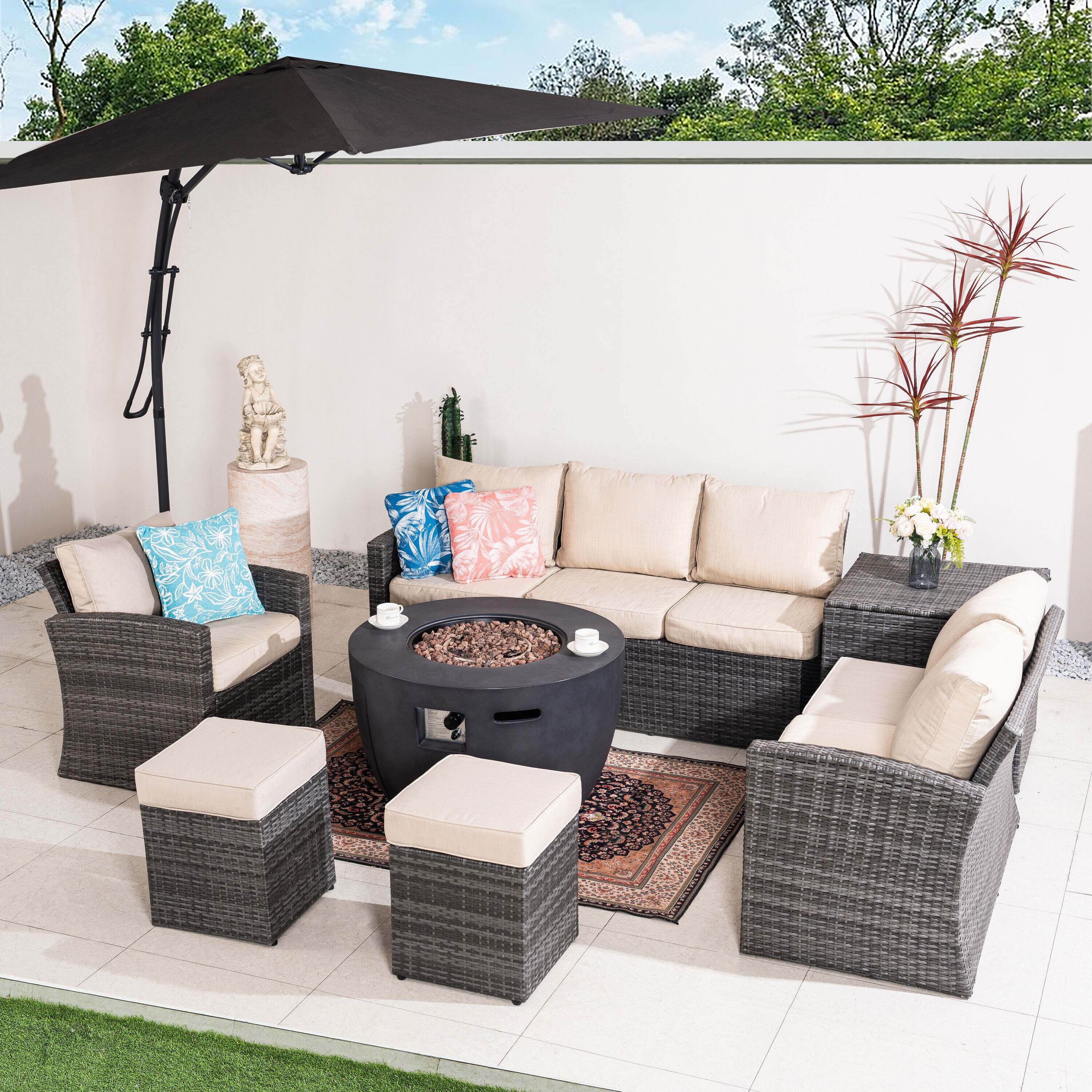 Direct Wicker DWG-2160DG1403BGR Patio-Conversation-Sets - View #13