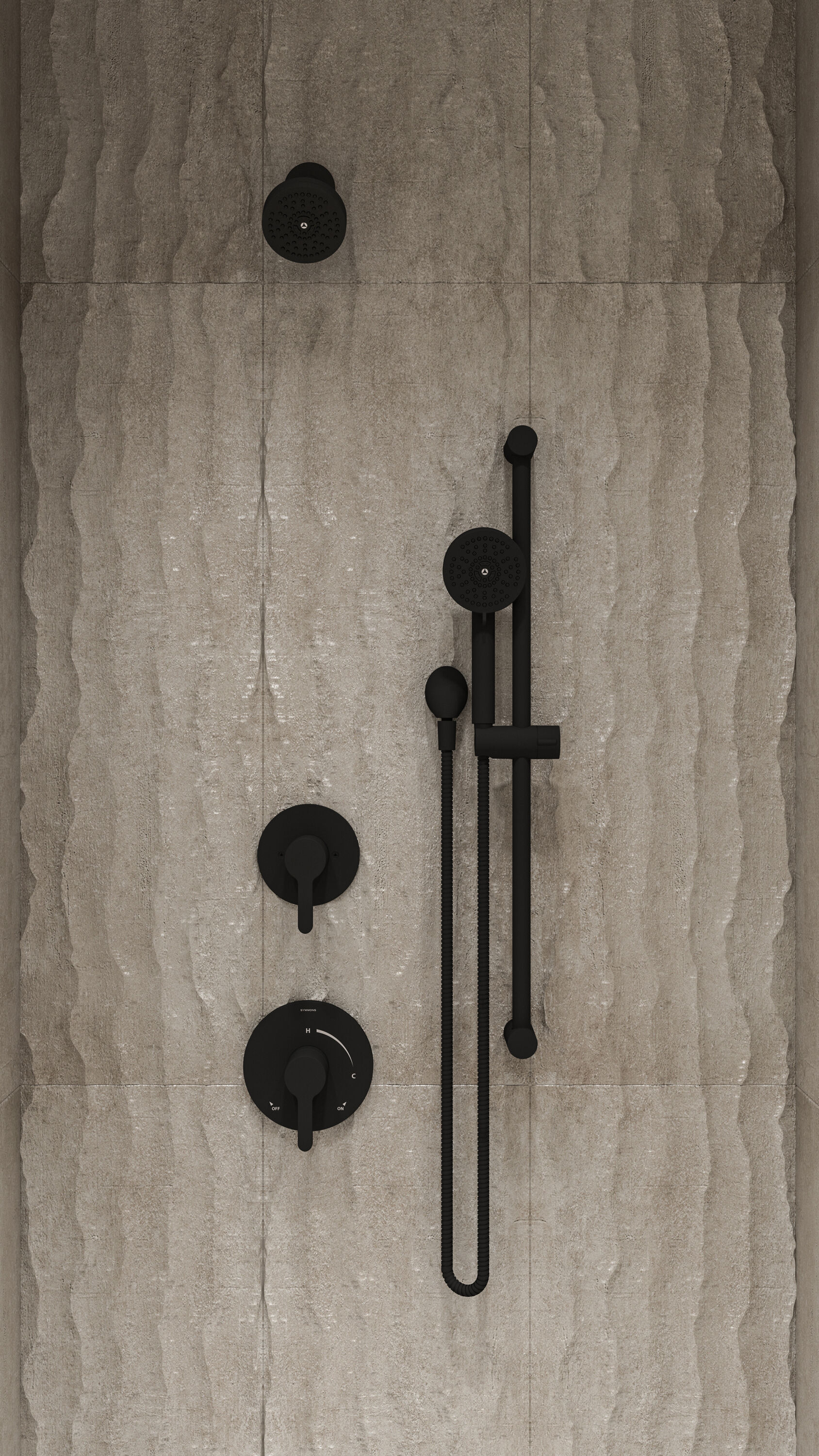 Symmons 3395MB15TRM Showerhead-Bar-Panels - View #3