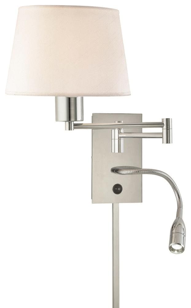 George Kovacs George's Reading Room 7.25-in W 2-Light Chrome Transitional  LED Wall Sconce in the Wall Sconces department at