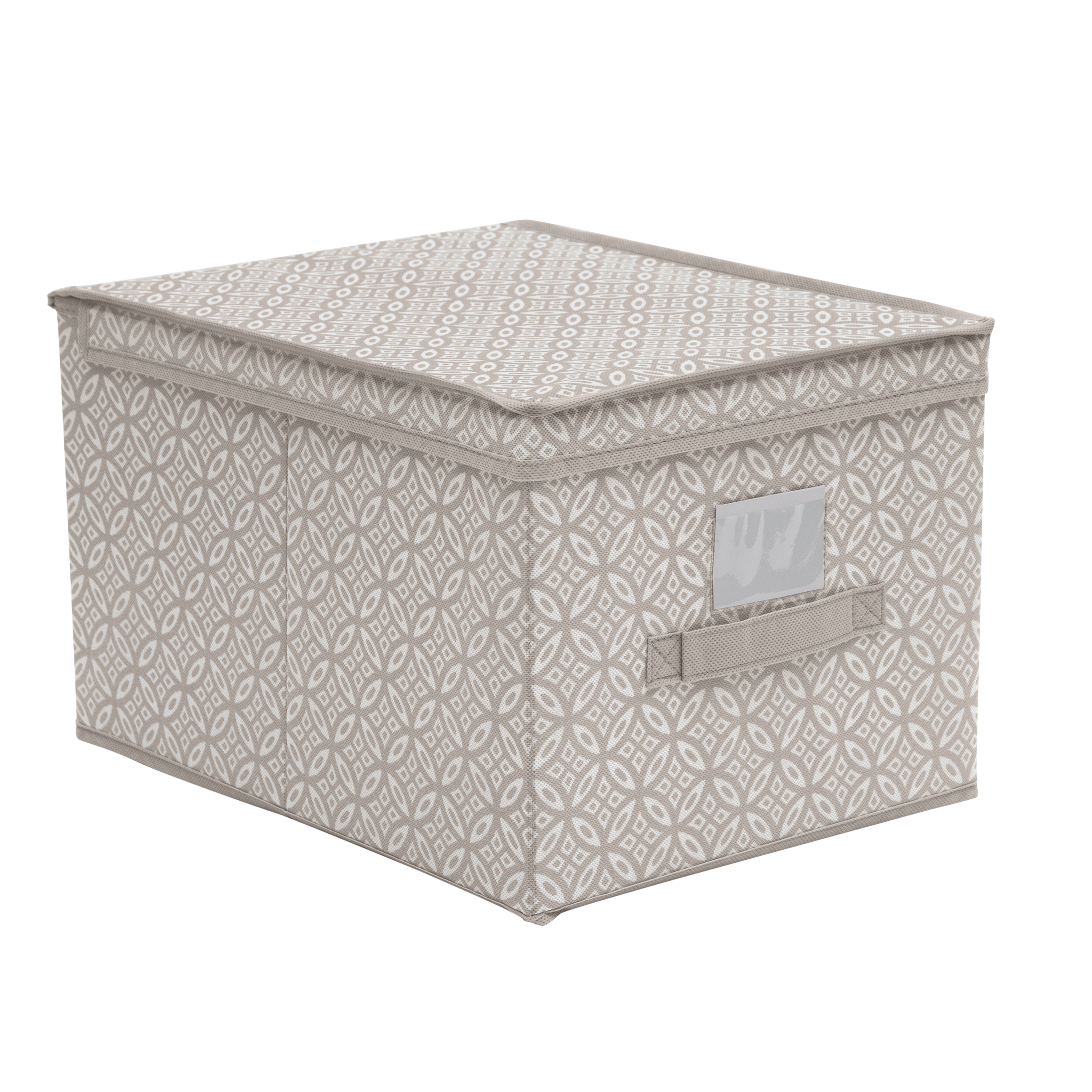 Simplify 30101-GREY (16-in W x 10-in H x 12-in D) Grey Polyester Collapsible Bin