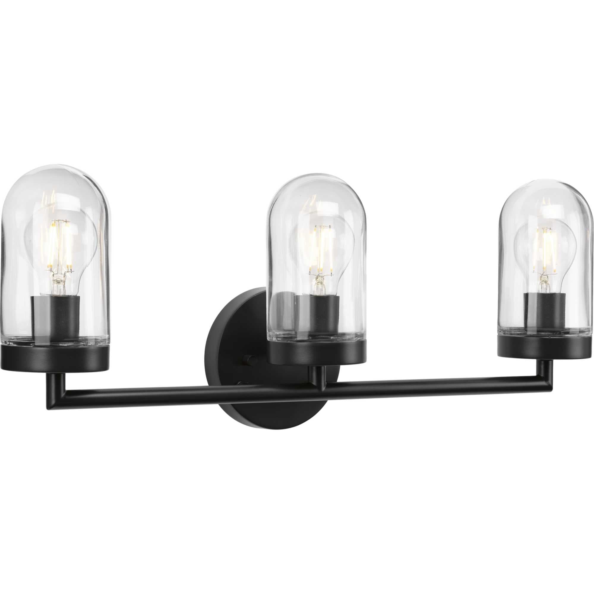 Progress Lighting P300176-143 Signal 23.12-in 3 -Light Black Coastal Vanity light