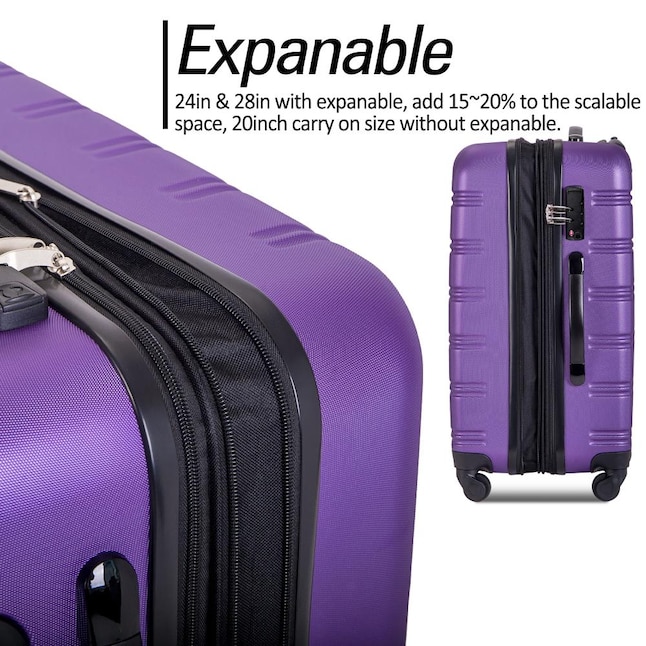CASAINC Luggage-Set 3 Pcs 28