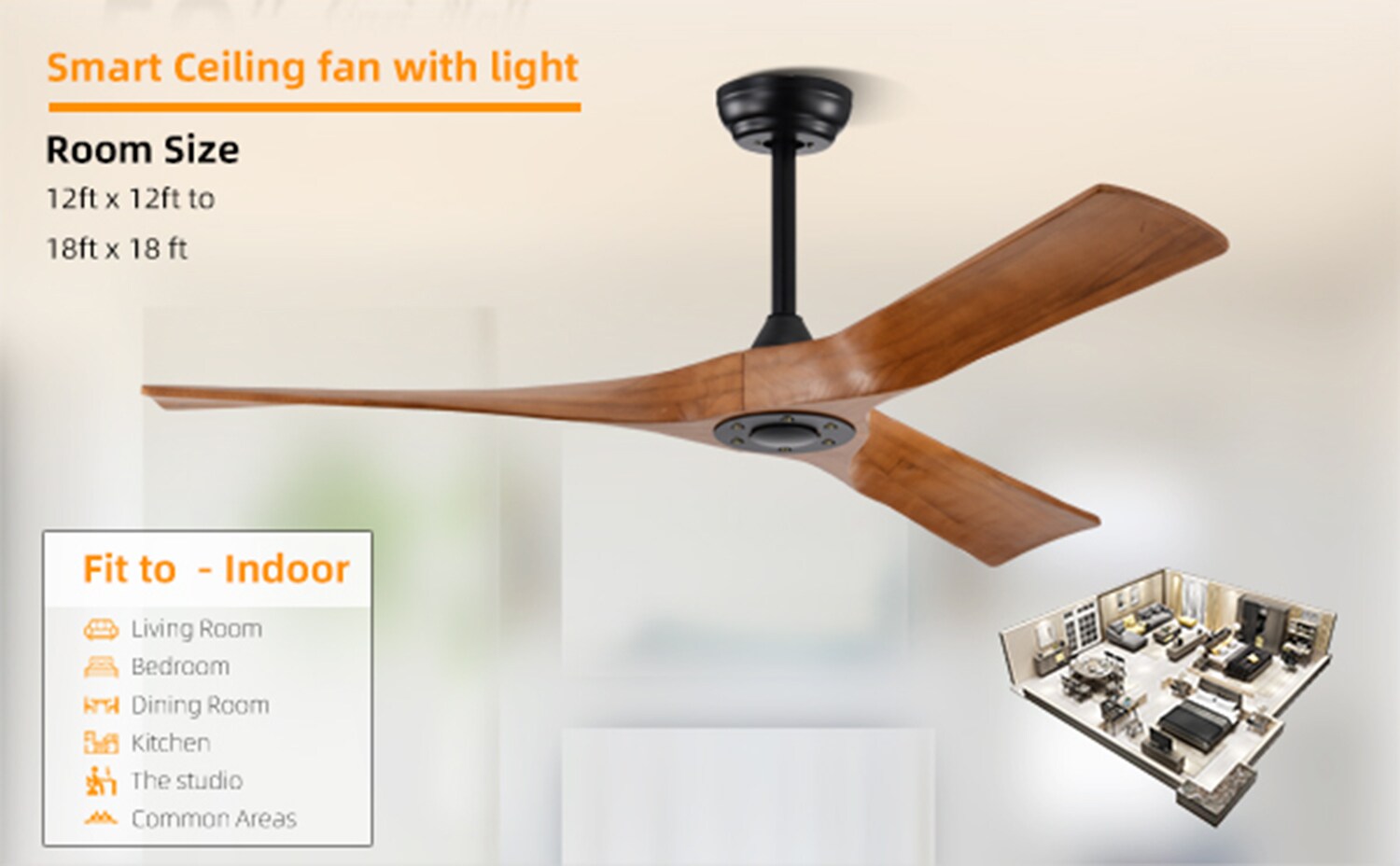 SINOFURN SYB570009BN Ceiling-Fans - View #3