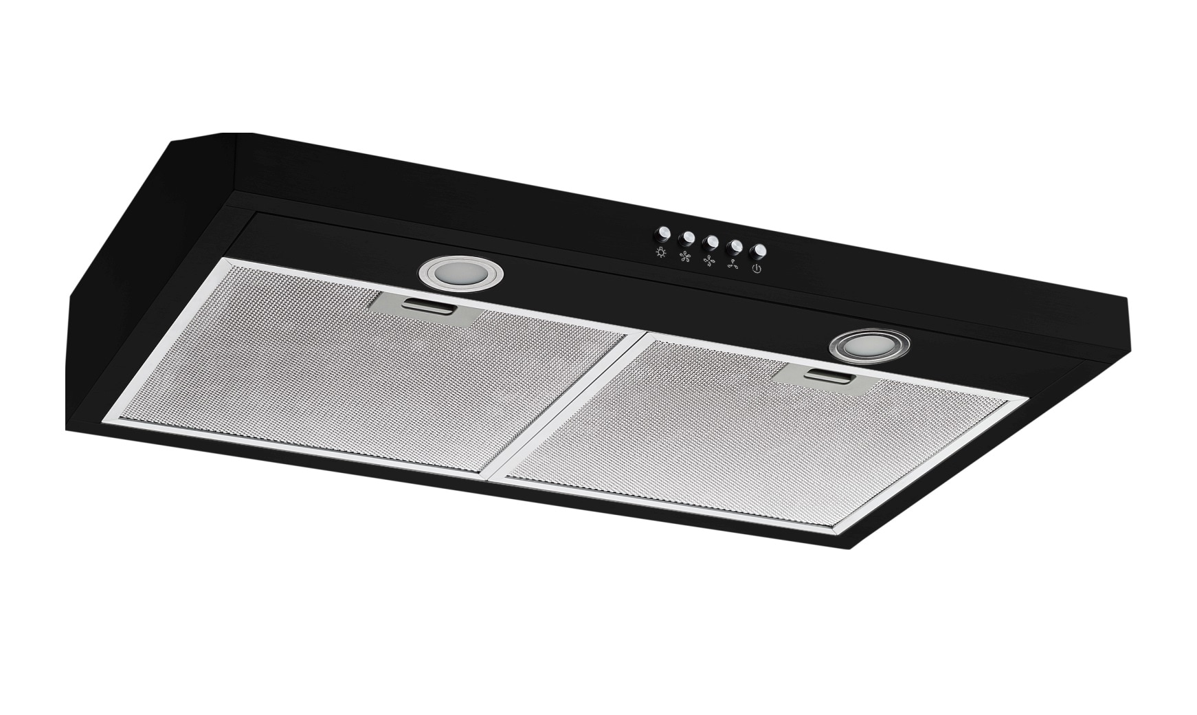 Winflo 30-in 330-CFM Convertible Black Under Cabinet Range Hoods ...