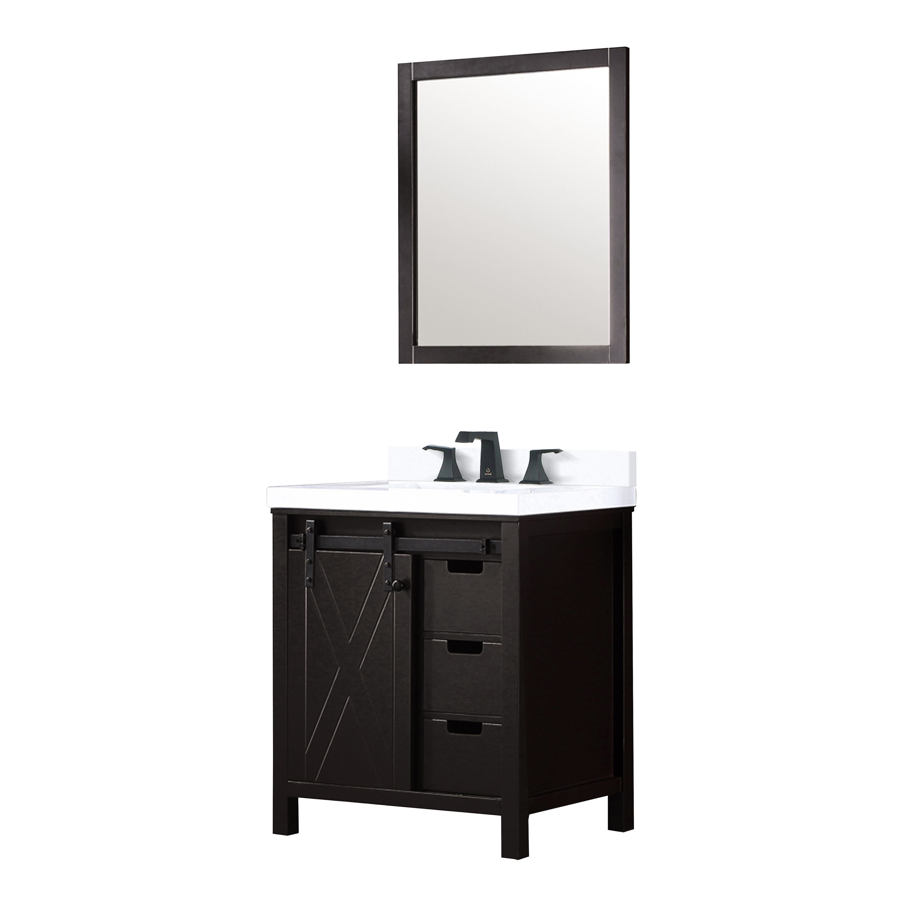 Lexora LM342230SCCSM28F Bath-Vanity-Combo - View #4