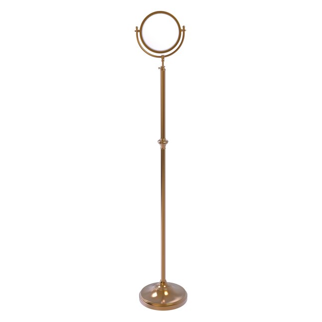 Allied Brass 10.5-in x 68-in Antique Bronze Double-Sided Magnifying Freestanding Vanity Mirror Allied Brass 10.5-in x 68-in Antique Bronze Double-Sided Magnifying Freestanding Vanity Mirror