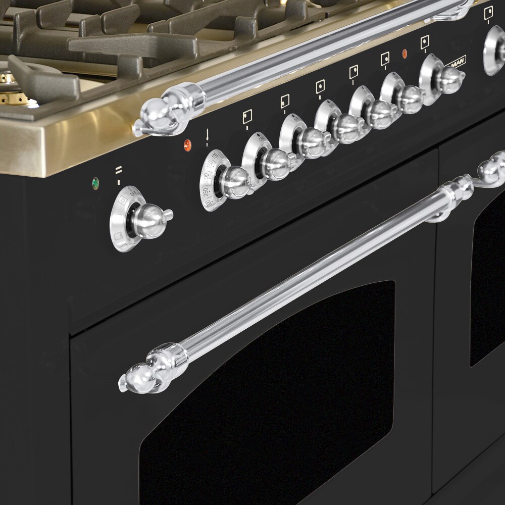 Hallman HDFR60CMMG Double-Dual-Fuel-Ranges - View #3