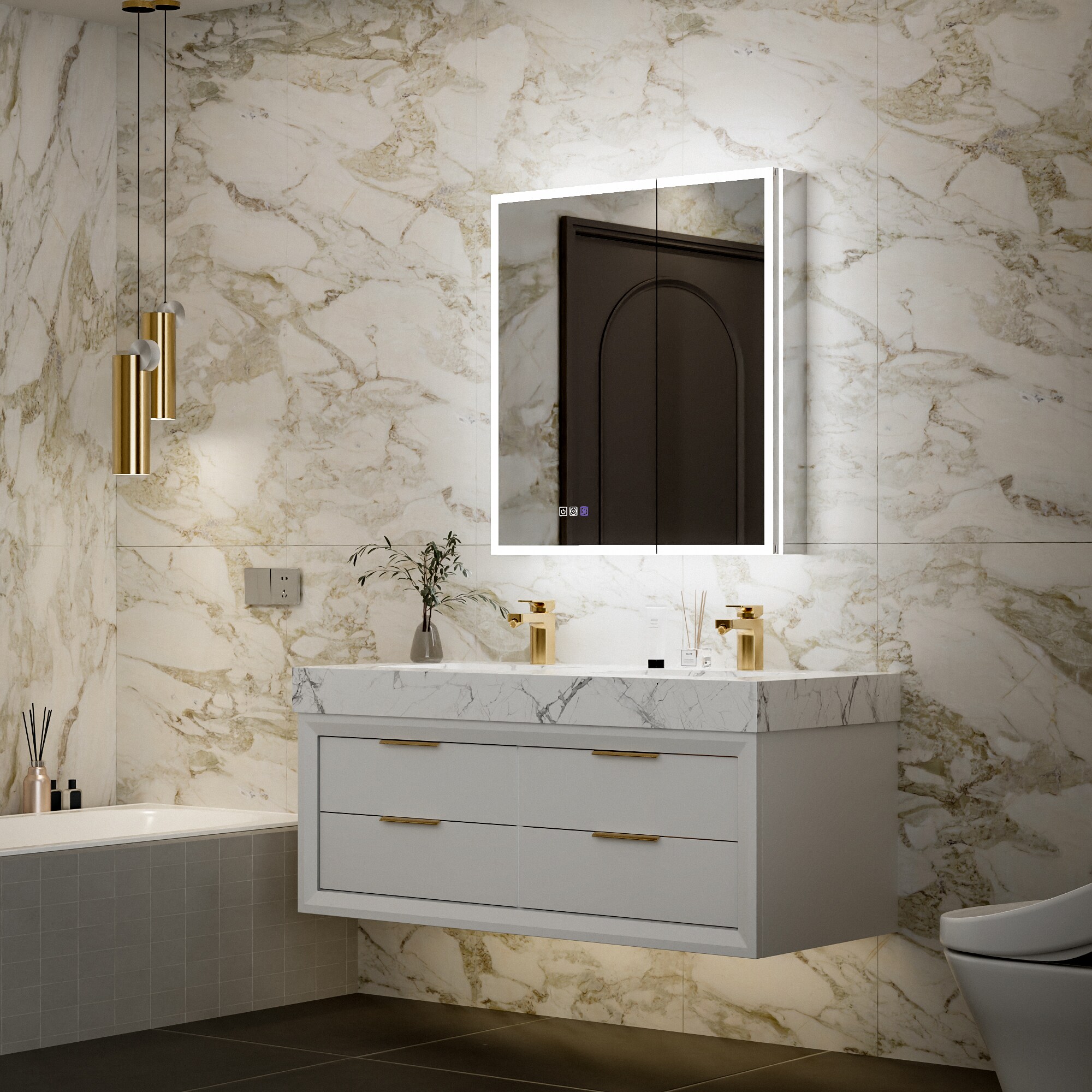 CALVON CAH-J3032D Bathroom-Medicine-Cabinets - View #19