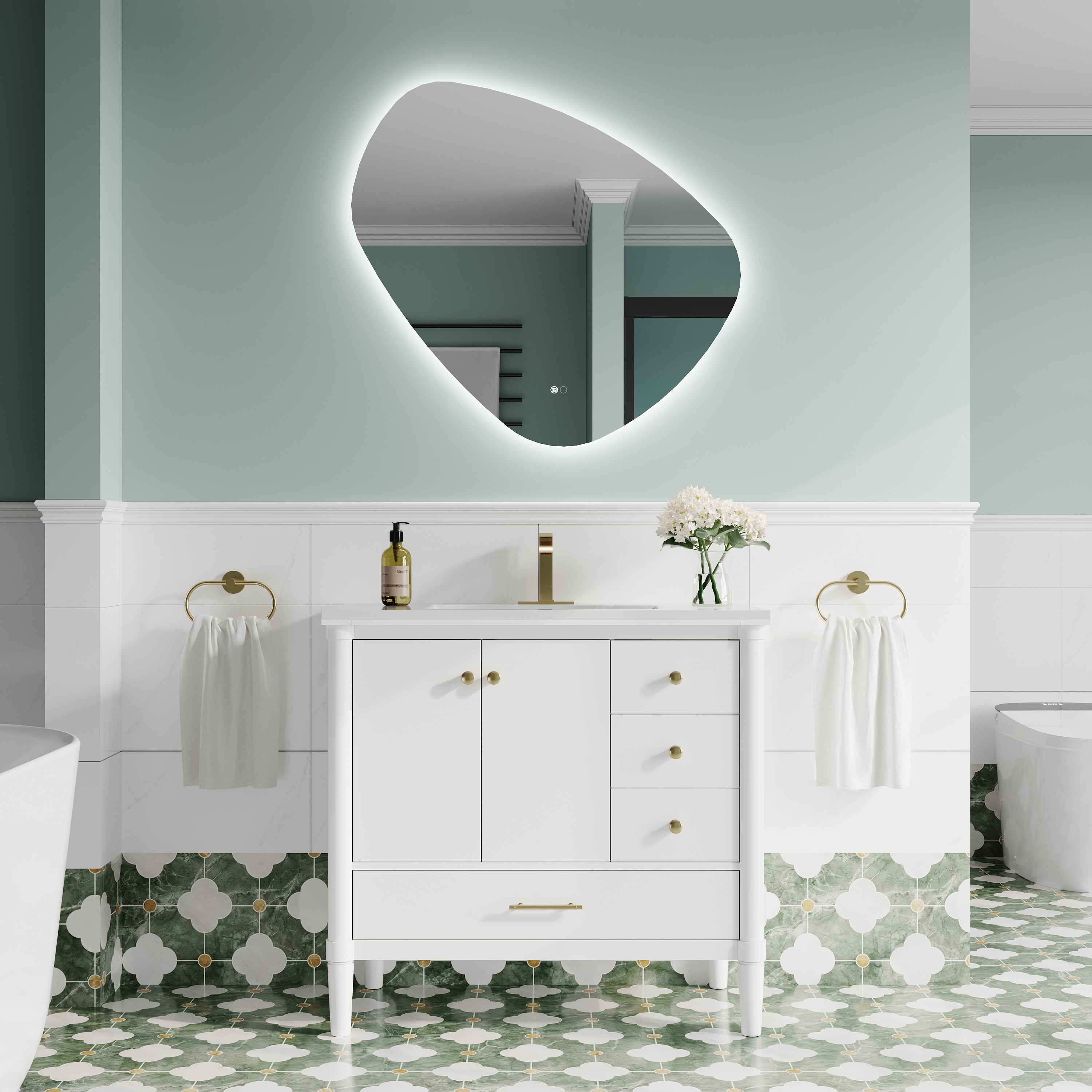 Forclover MRE-15YX3230 Framed-Bath-Mirrors - View #11