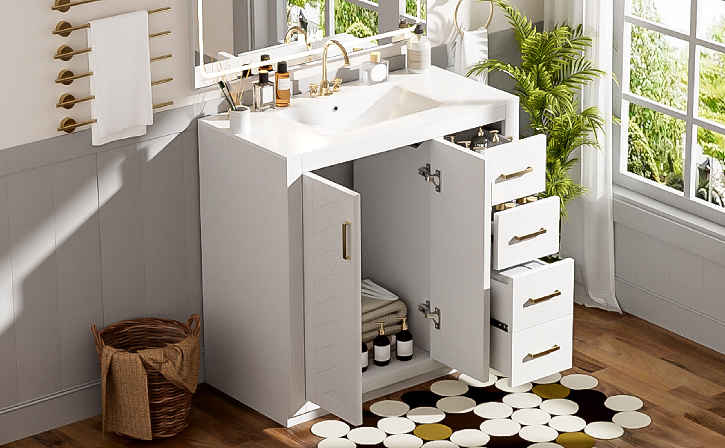 ModernLuxe L3P-N710P243327K Bath-Vanity-Combo - View #14