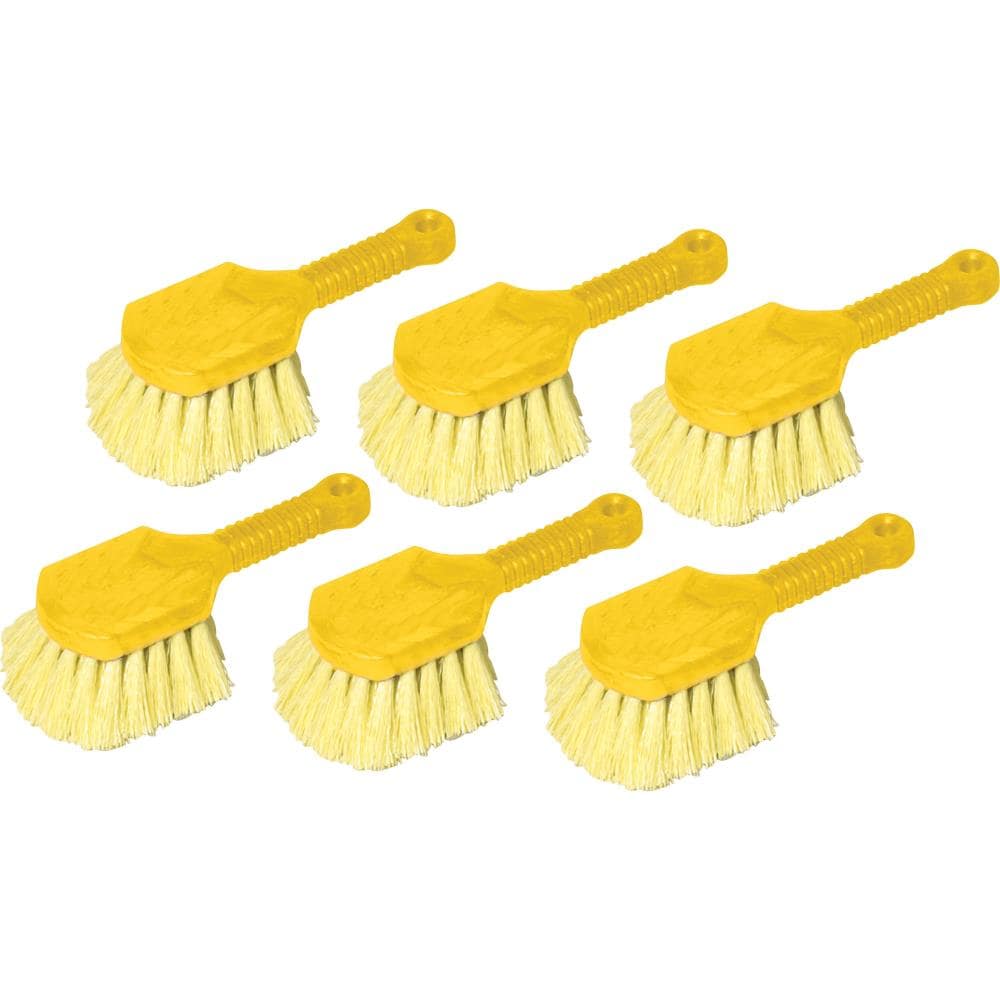 Rubbermaid Synthetic-Fill Tile and Grout Brush, 8-1/2 in., Yellow