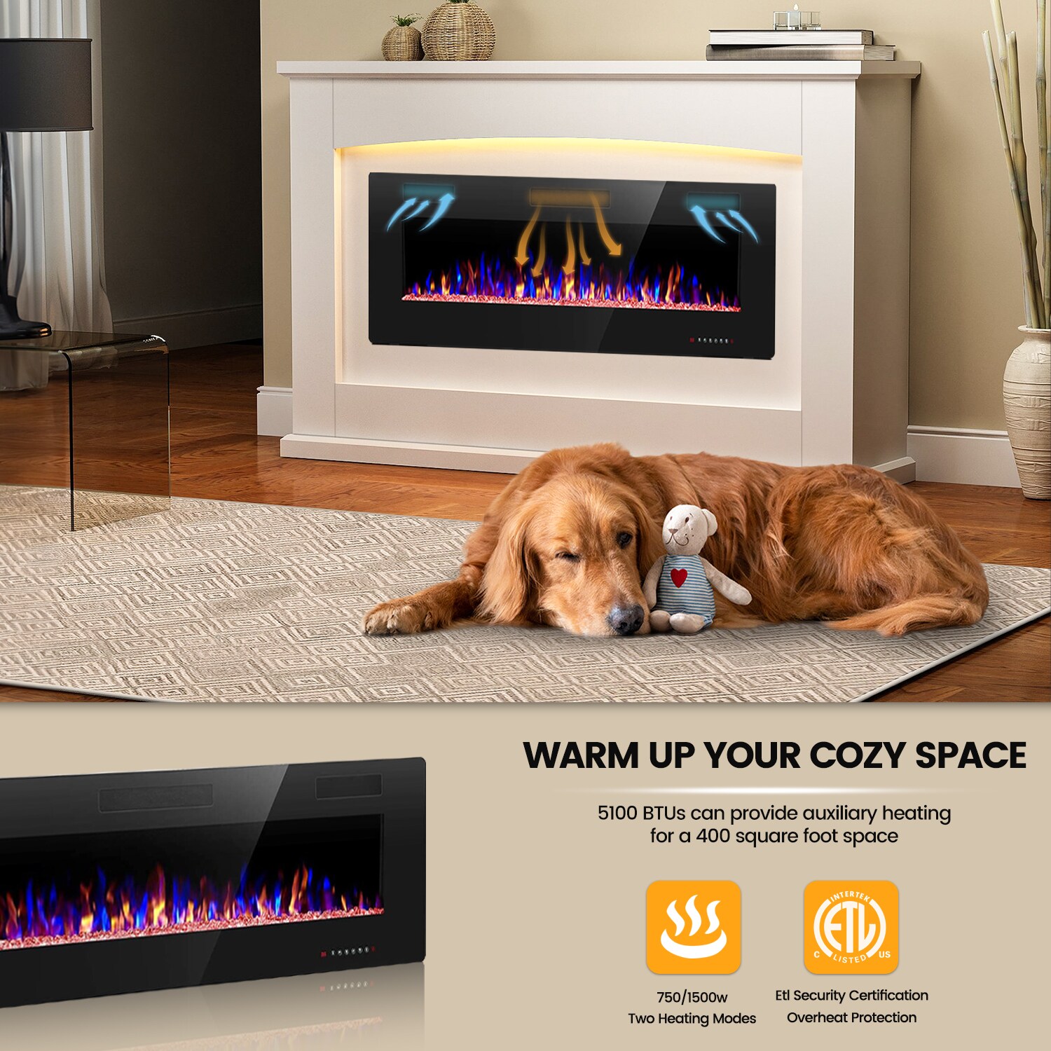BANSA ROSE LLZJLY41407 Electric-Fireplaces - View #5