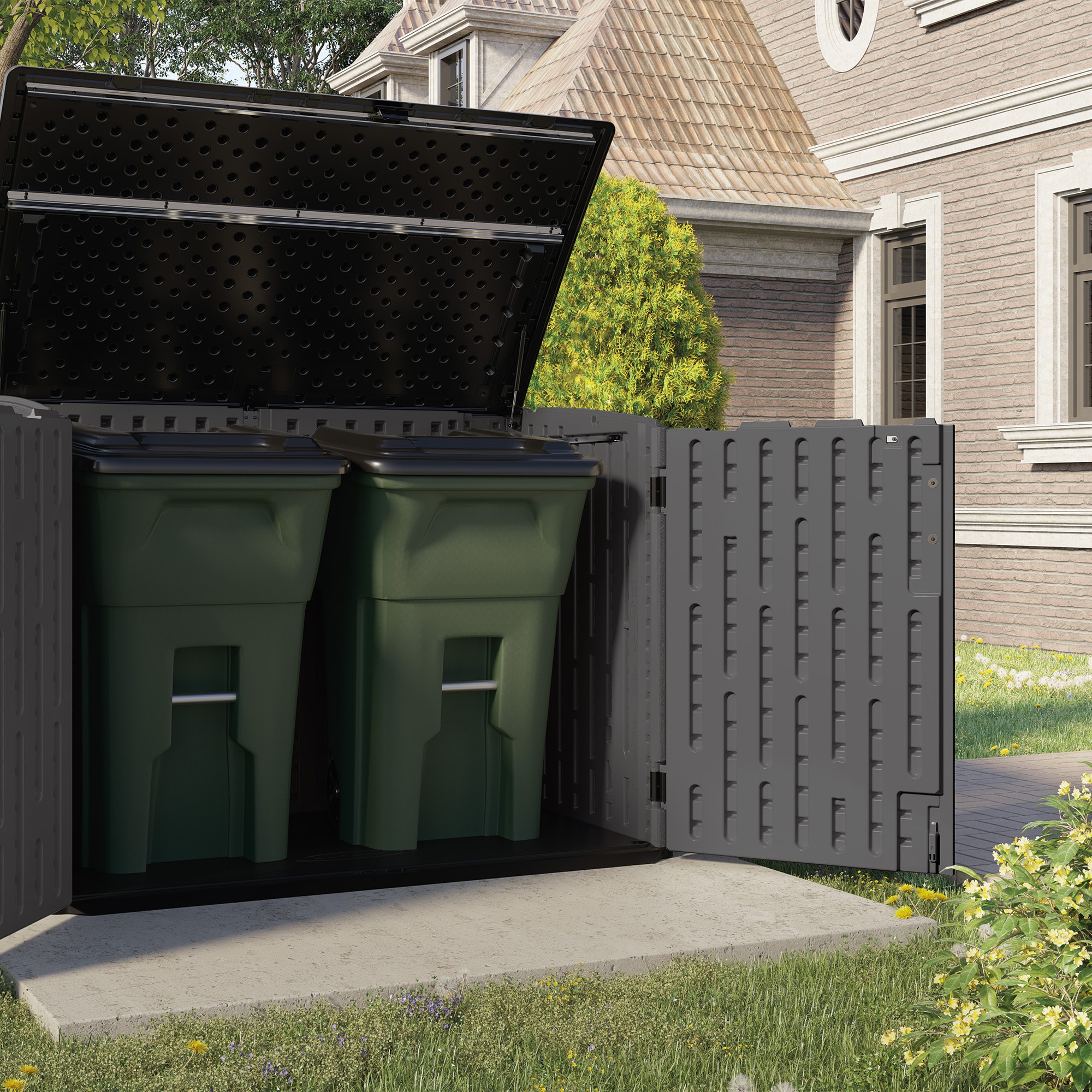Suncast BMS4781D Vinyl-Resin-Storage-Buildings - View #2