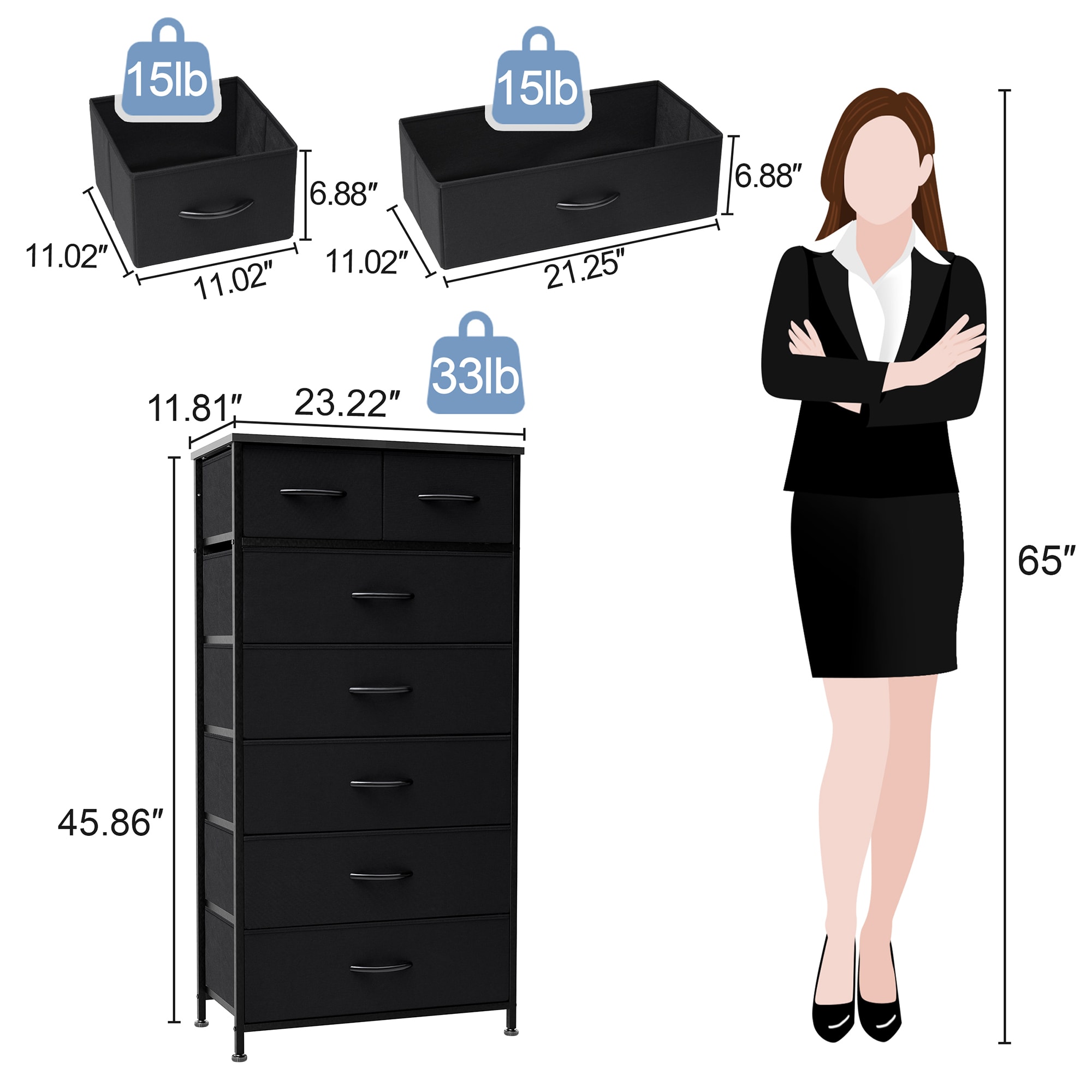 CloudFly CL-HD024BLK dressers - View #6
