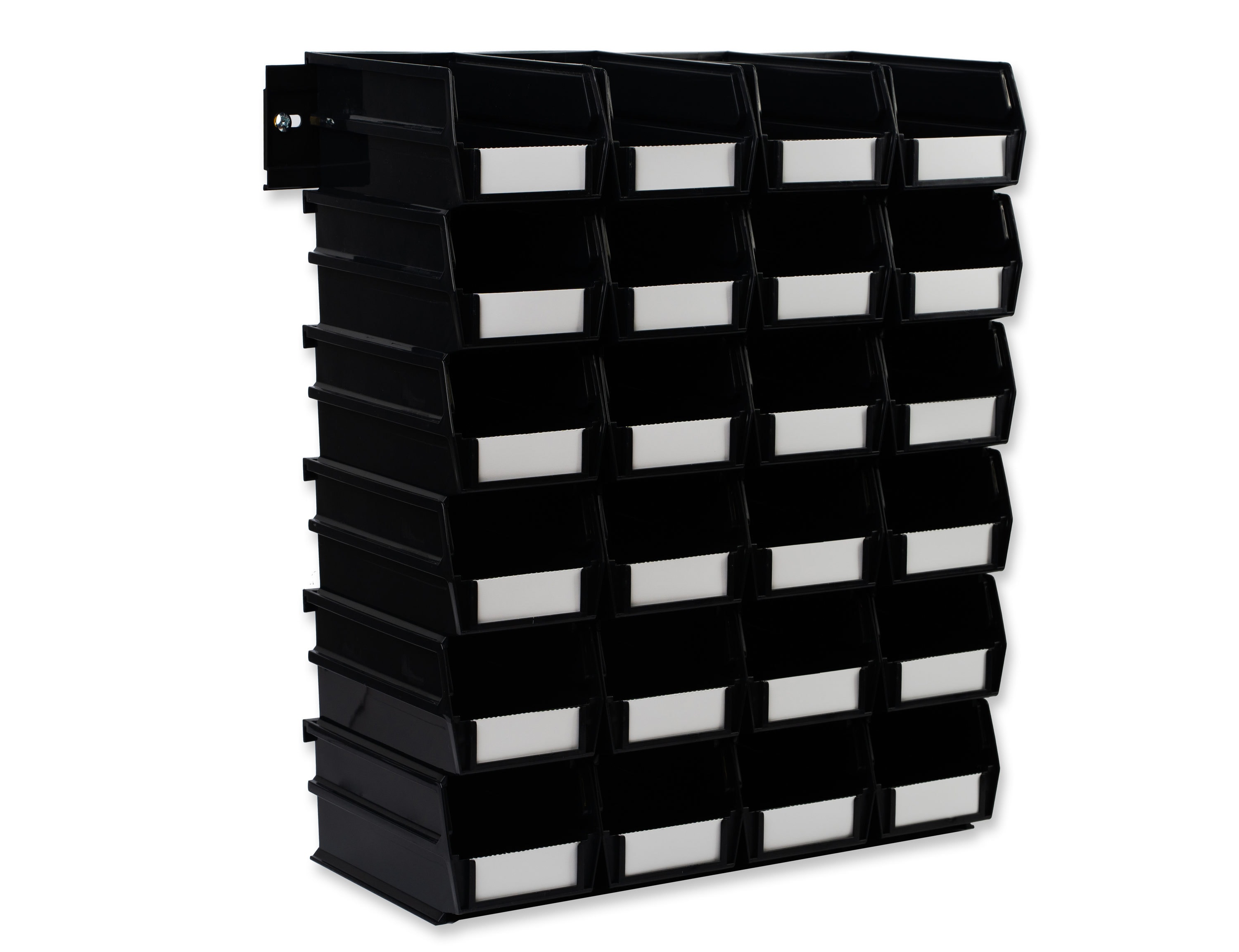 our goods Woven Plastic Storage Basket - Black