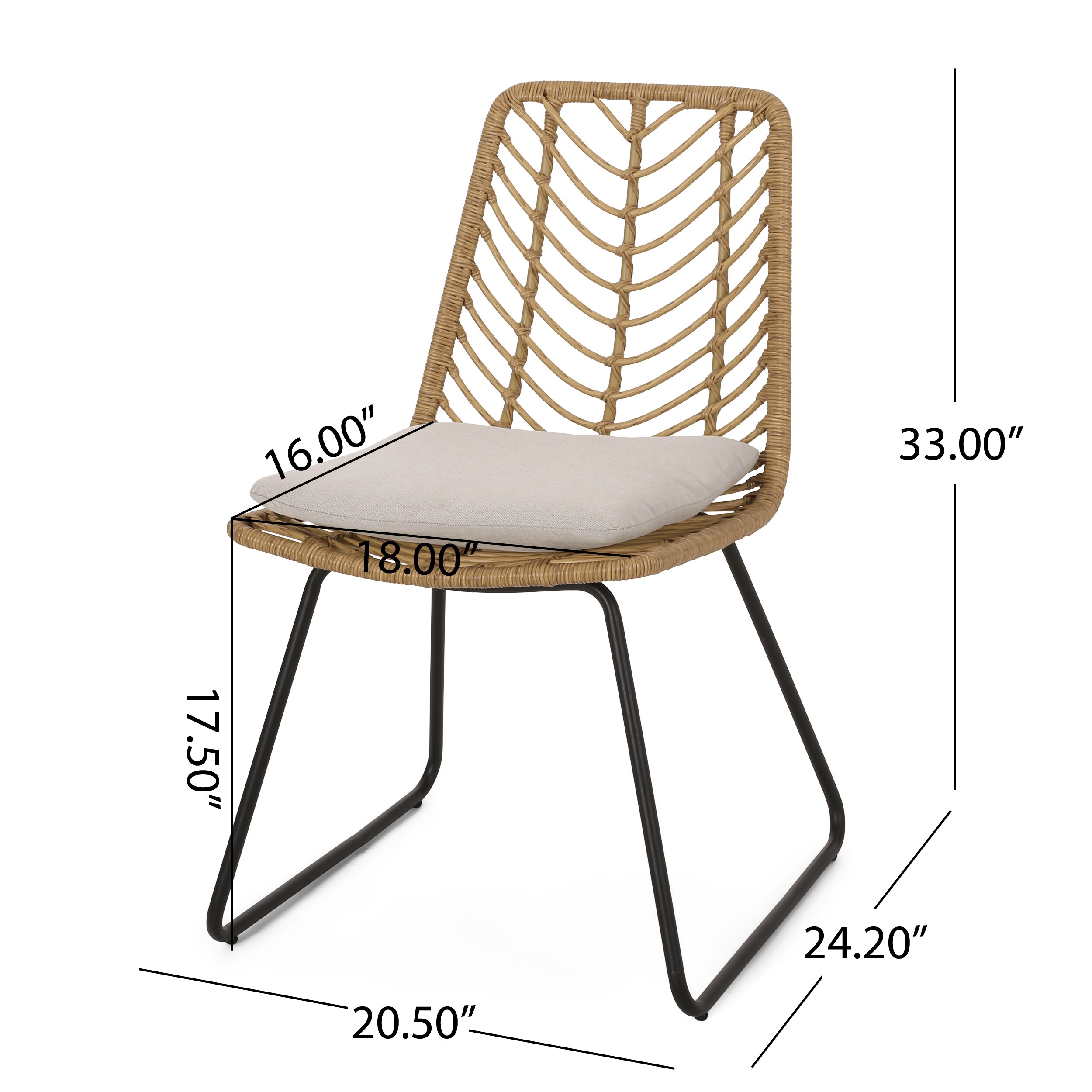 Moda Furnishings MD71125-LBRN Patio-Chairs - View #3