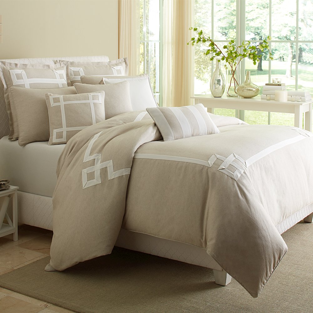 Michael Amini BCS-QS09-AVENU-NAT Comforters-And-Bedspreads - View #2