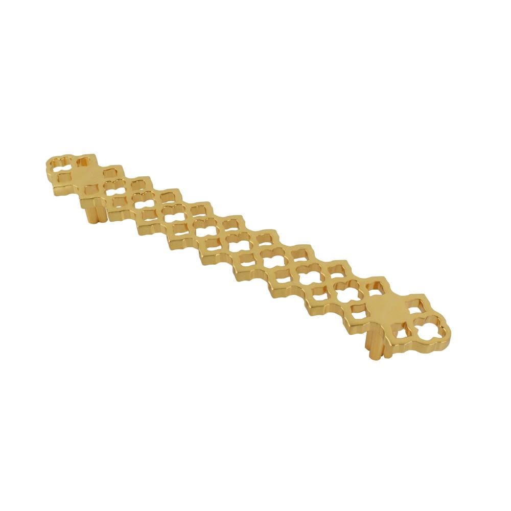 Wisdom Stone 4135128GP Granada 5-in , 128mm Center to Center Polished Gold Rectangular Bar Drawer Pulls