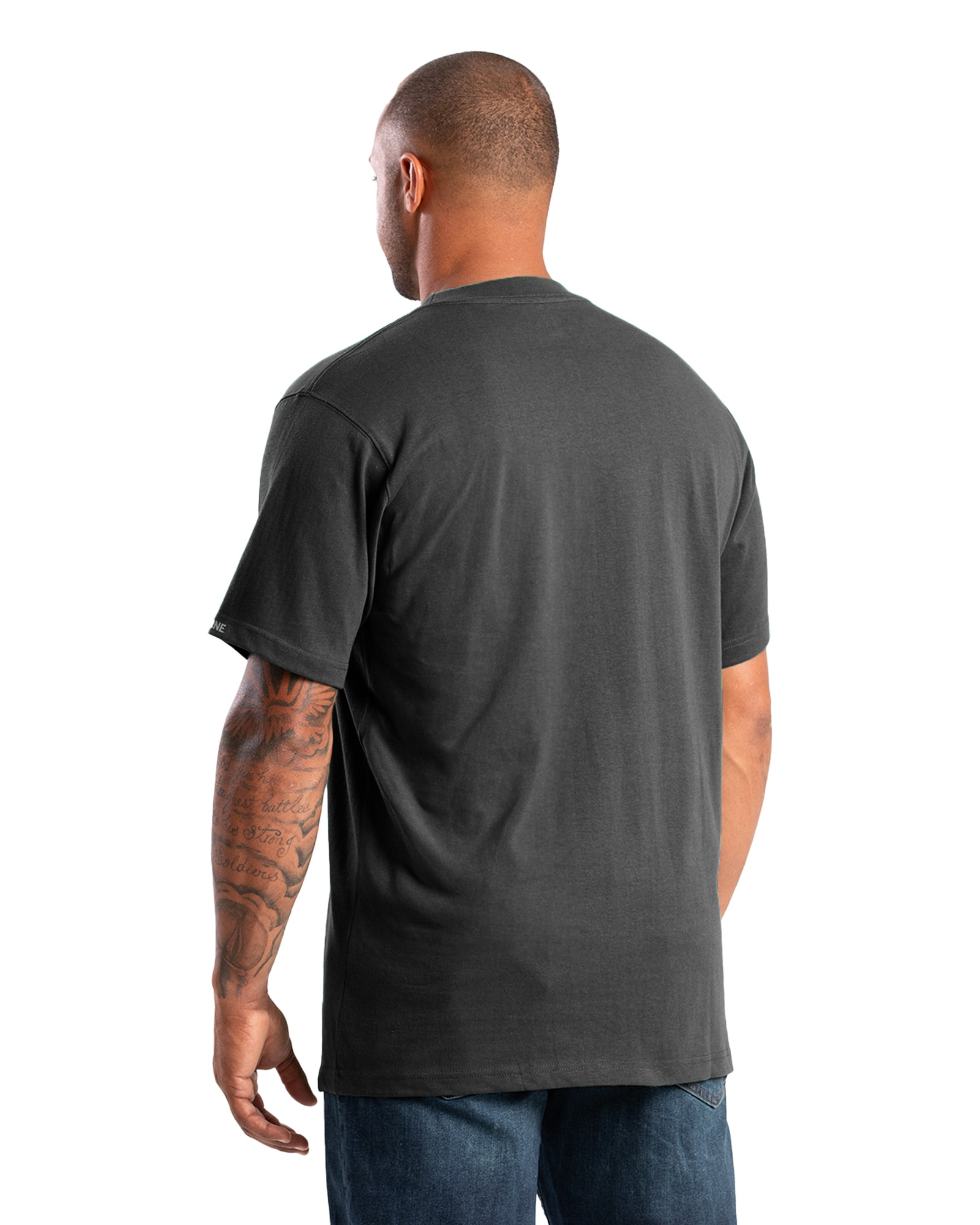 Berne Apparel Men's Black Jersey Short Sleeve T-shirt (3xl) Bsm71bkr560 