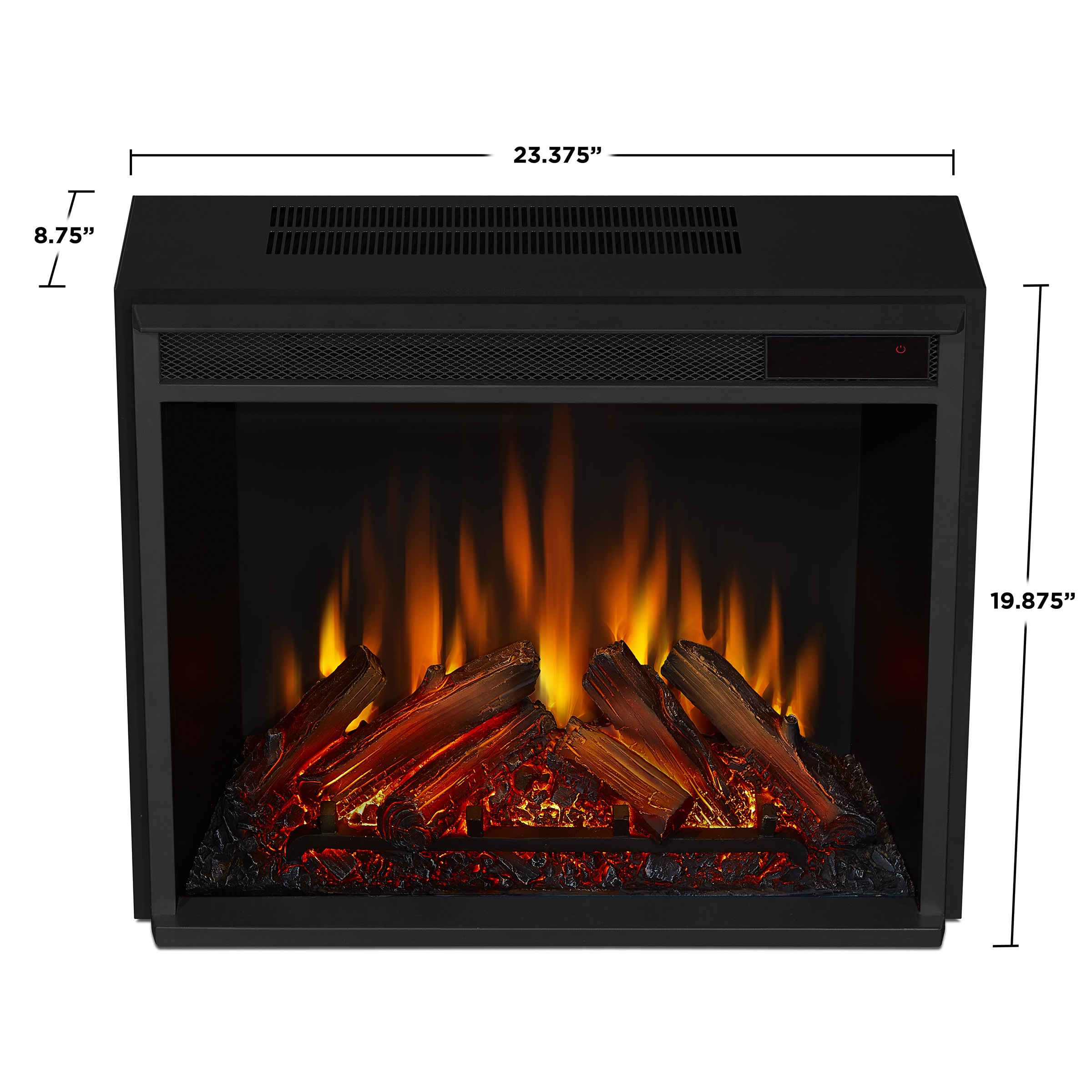 White Freestanding Electric Fireplace with Mantel
