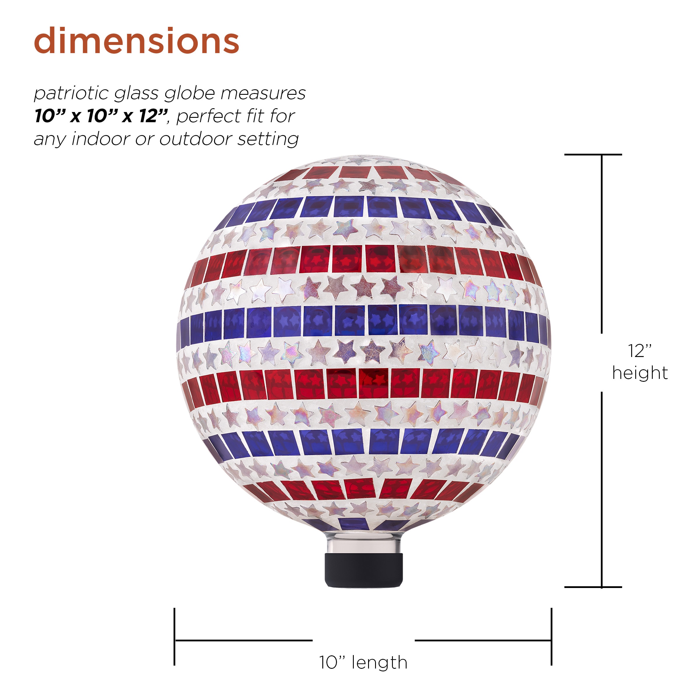 Alpine Corporation HGY434 Gazing-Ball-Stand - View #3