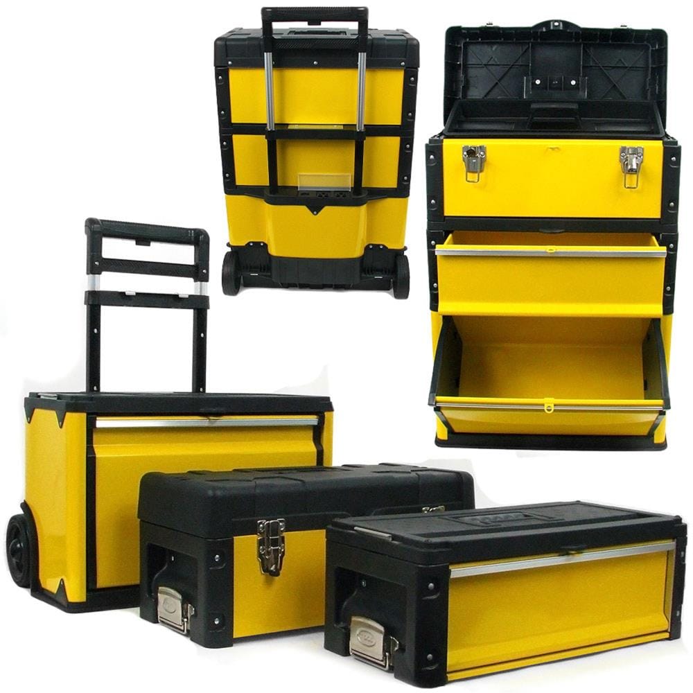 Tool Boxes Trolley Tool Boxes for Multifunctional Three-Layer Combined Pull  Rod Tool Box High Capacity Tool Chests Vehicle Multifunction Toolbox Tool