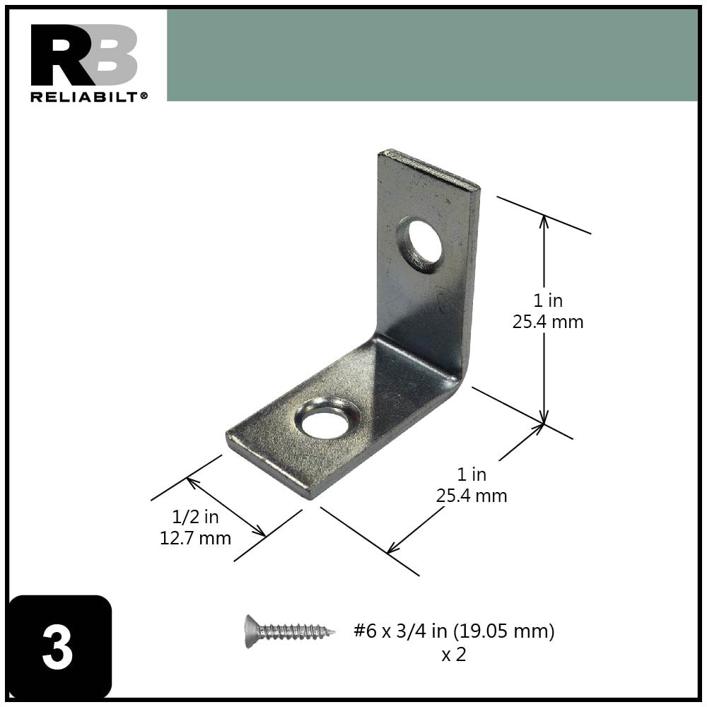 RELIABILT 22516ZCXLG Mending-Plates-Brackets-Braces - View #3
