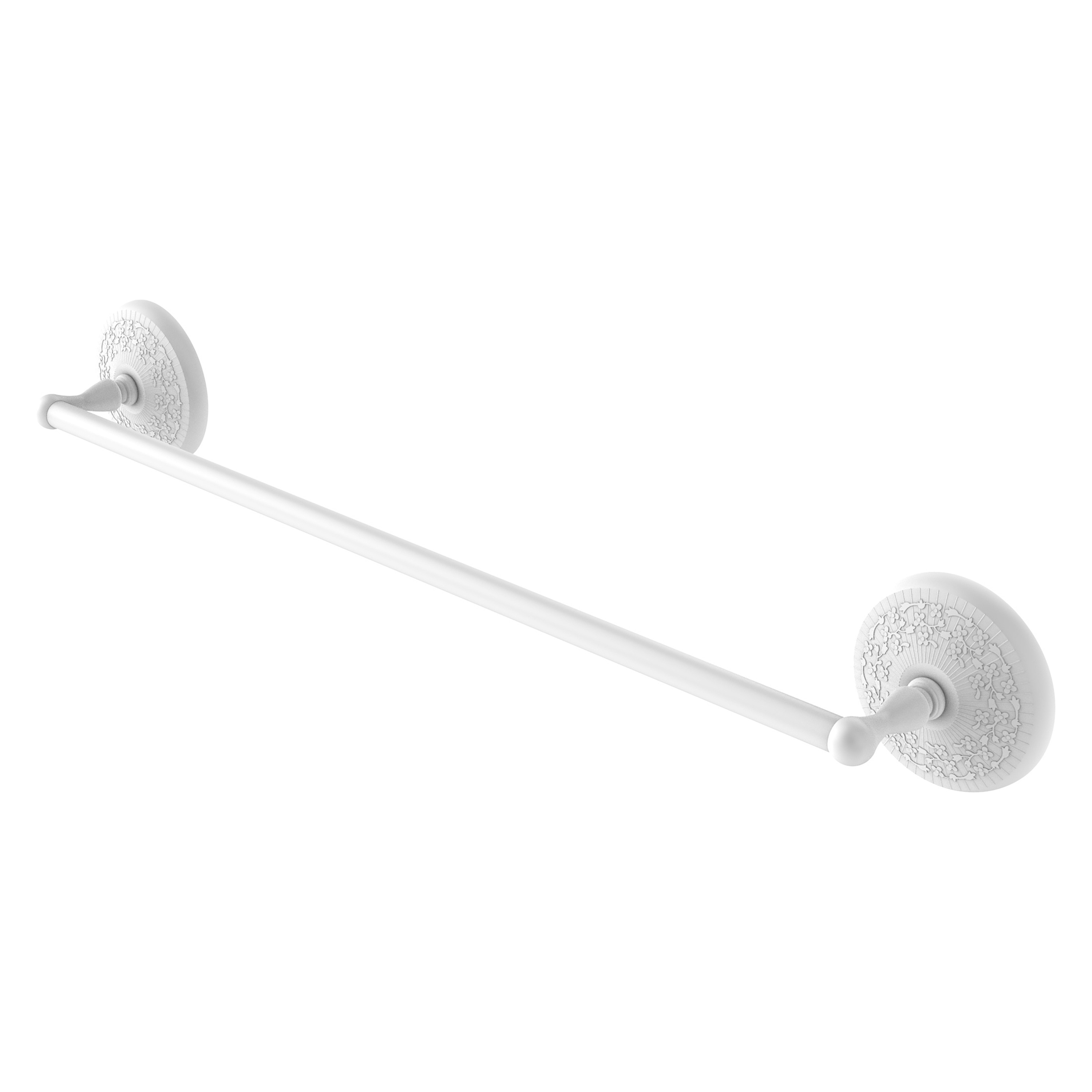 Allied Brass MC-31/30-WHM Monte Carlo 30-in Matte White Wall mount Single Towel Bar