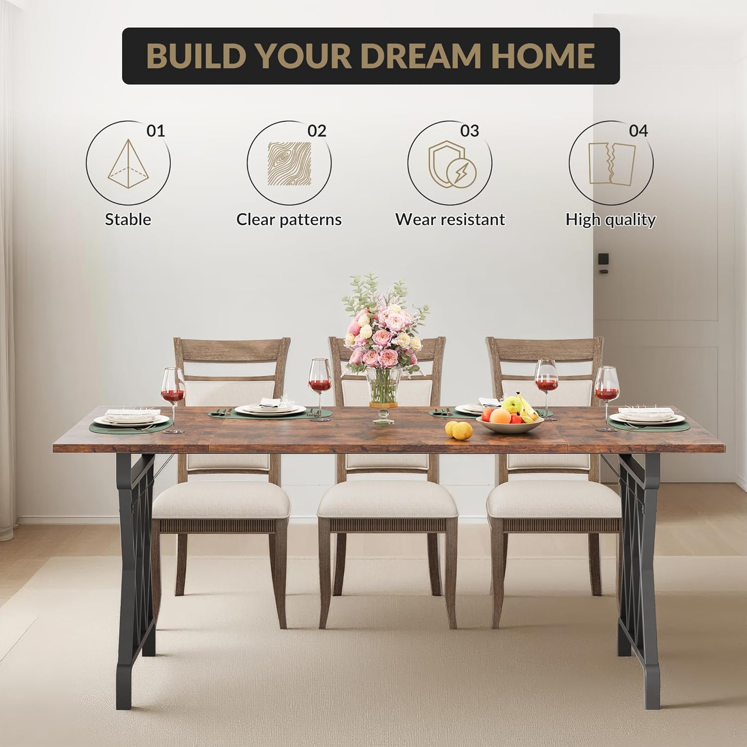 Qeetex LXL-PHO-335JTJGH Dining-Tables - View #3