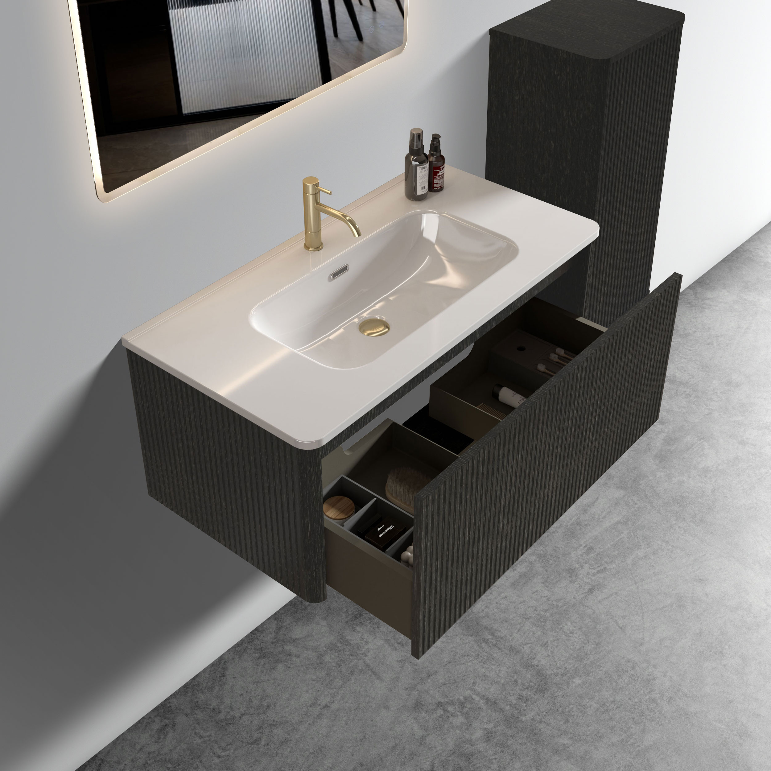 WELLFOR WA-BGF-7248 Bath-Vanity-Combo - View #3