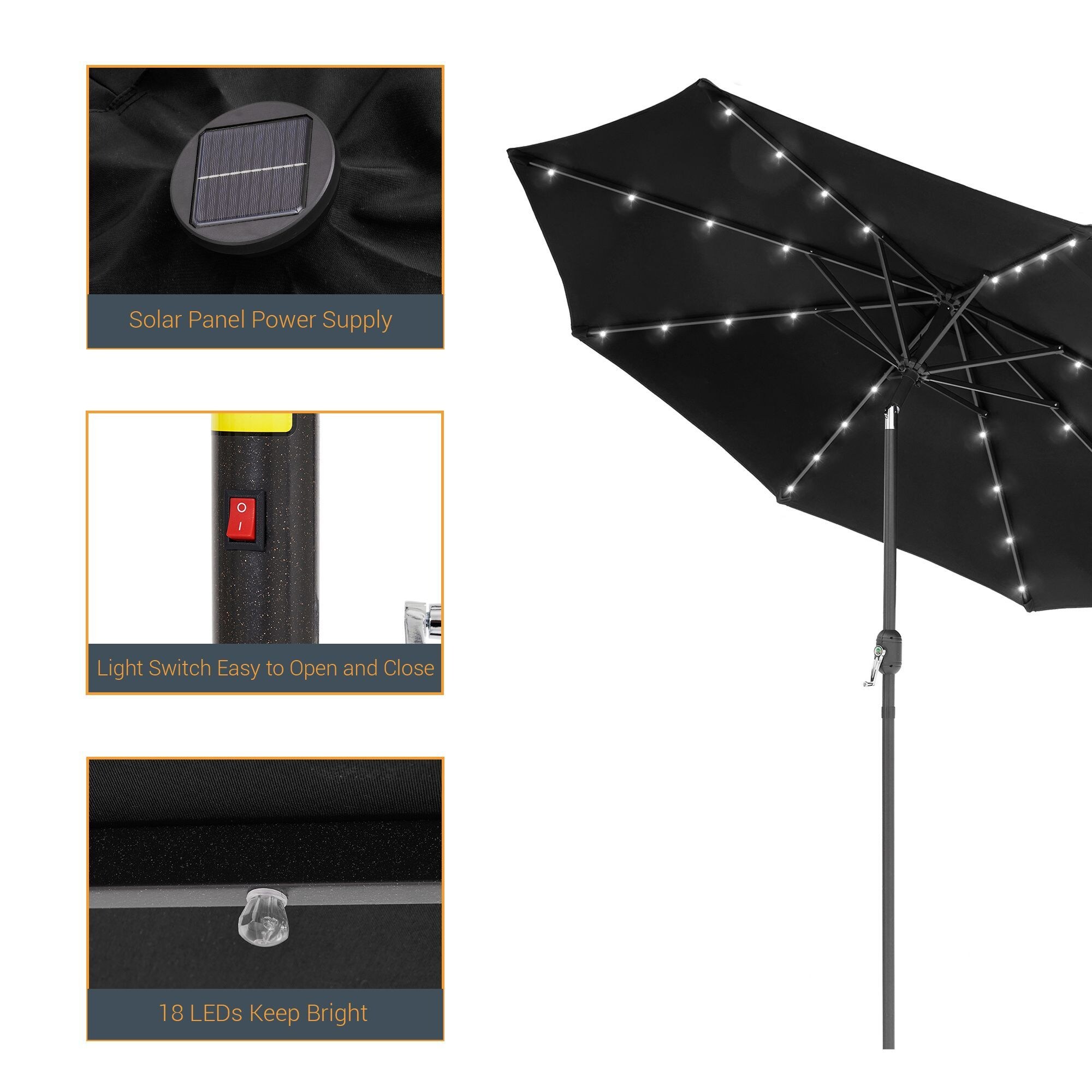 Sonkuki SD-027B-LED Umbrellas-2 - View #3