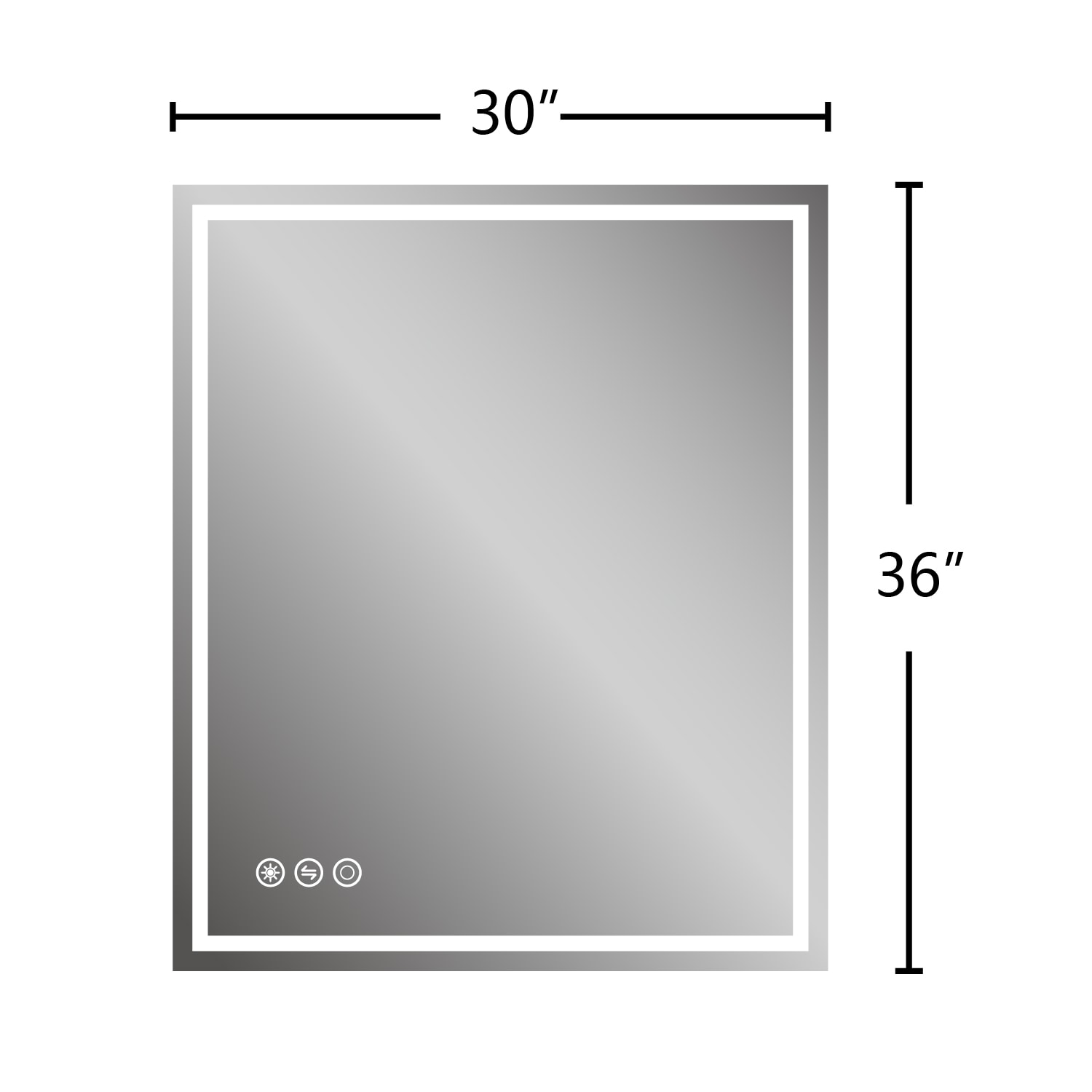 Forclover TAK-LM04F13036 Framed-Bath-Mirrors - View #5