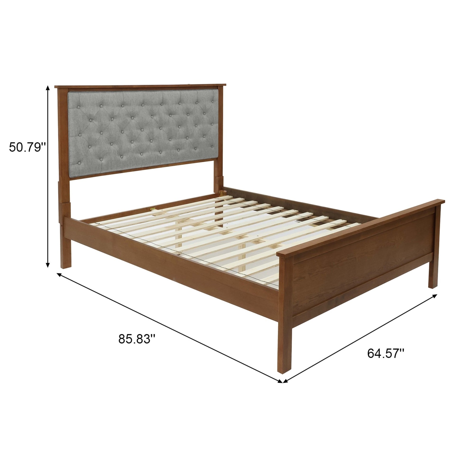 LuxenHome WHIF1882 Upholstered-Headboards - View #2