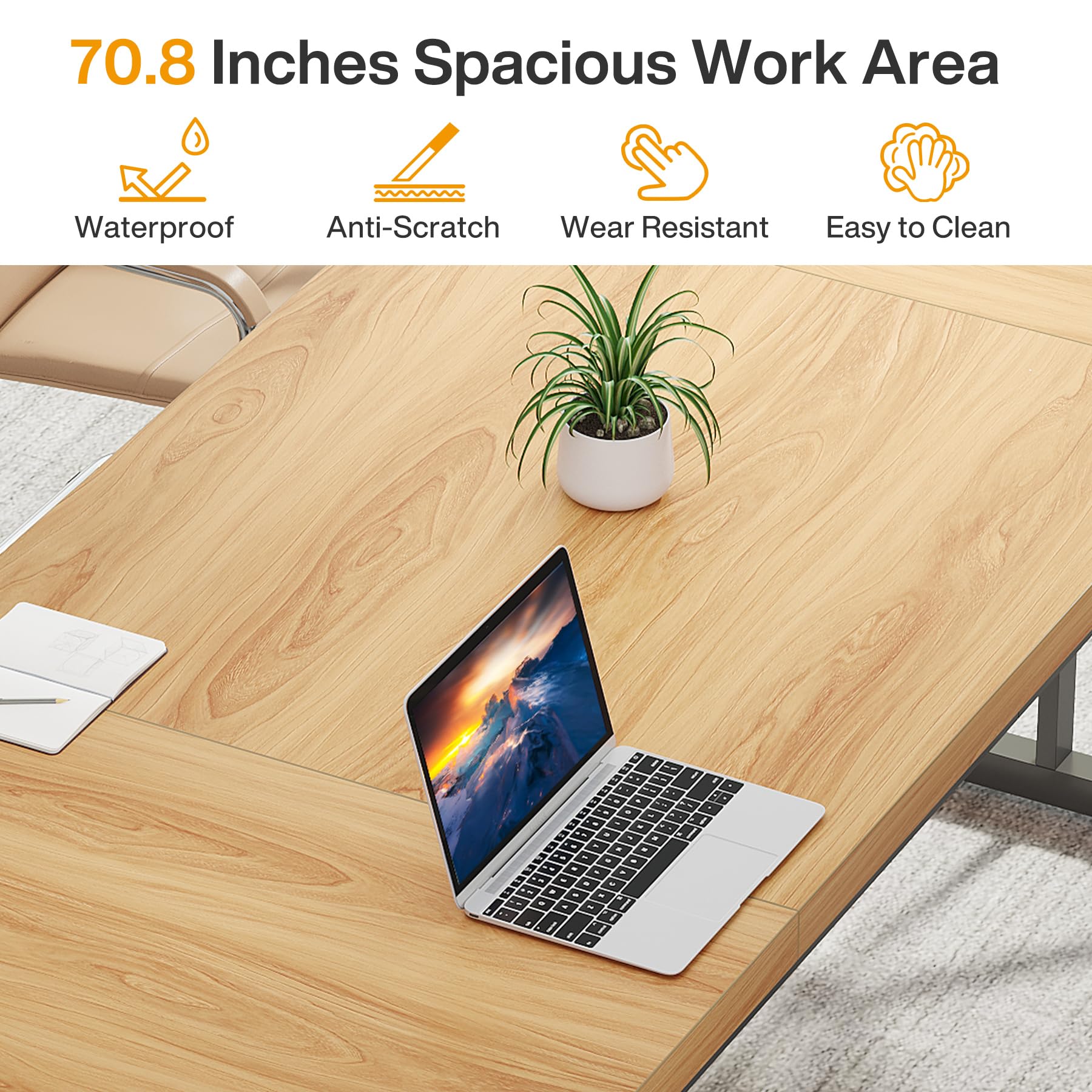 Tribesigns LWFD-JW0602 Office-Tables - View #4