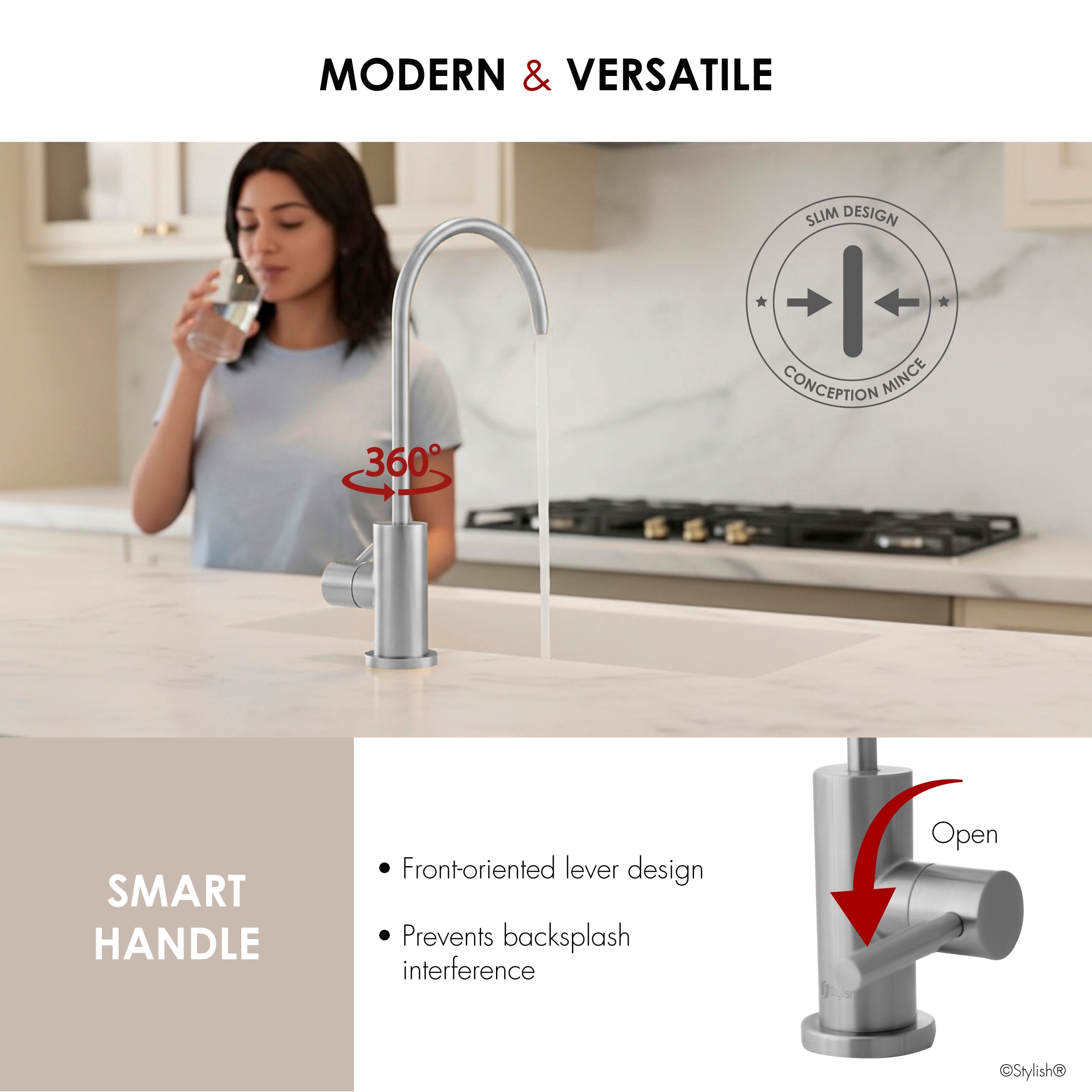 Stylish K-142S Kitchen-Faucets - View #5