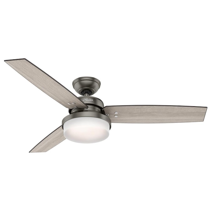 Brushed Slate Led Indoor Ceiling Fan, Ceiling Fans For Vaulted Ceilings Canada