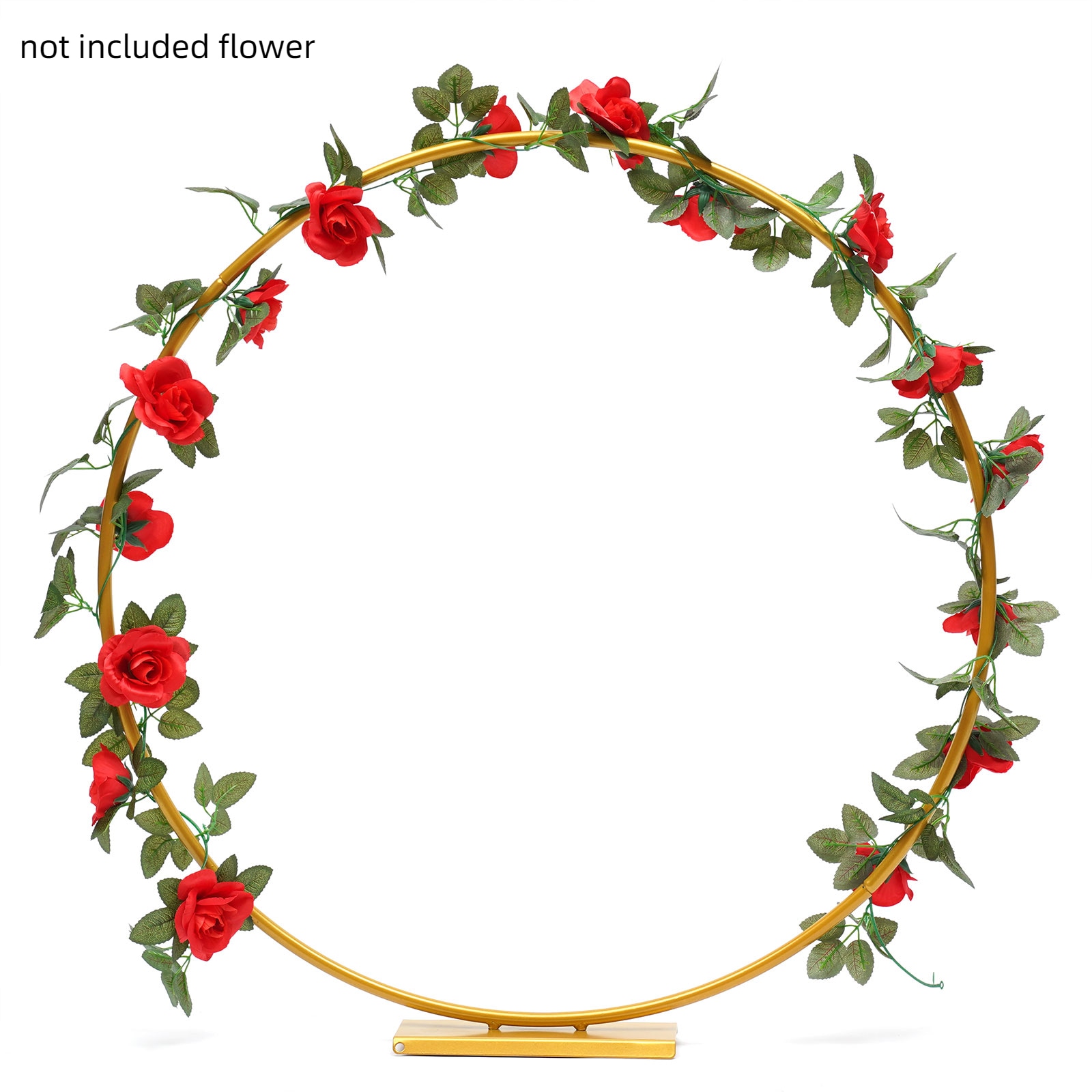 CNCEST OT-ZJGJ-4698 2.64-ft W x 2.65-ft H Arched Gold Wrought iron Garden Arbor
