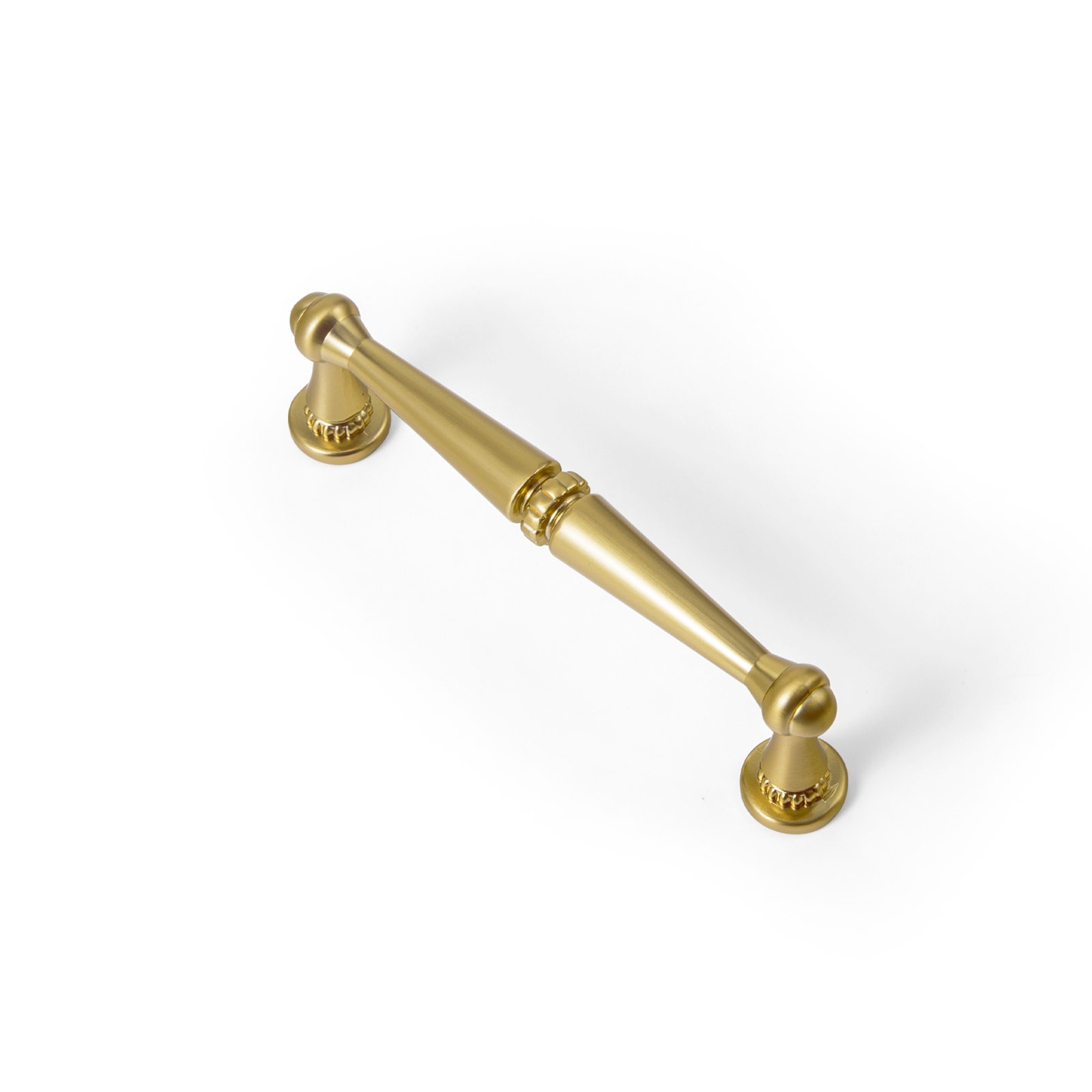 Miaokesen 066LSJ-96 3-3/4-in , 96mm Center to Center Brushed Gold Novelty Handle 6 -Pack
