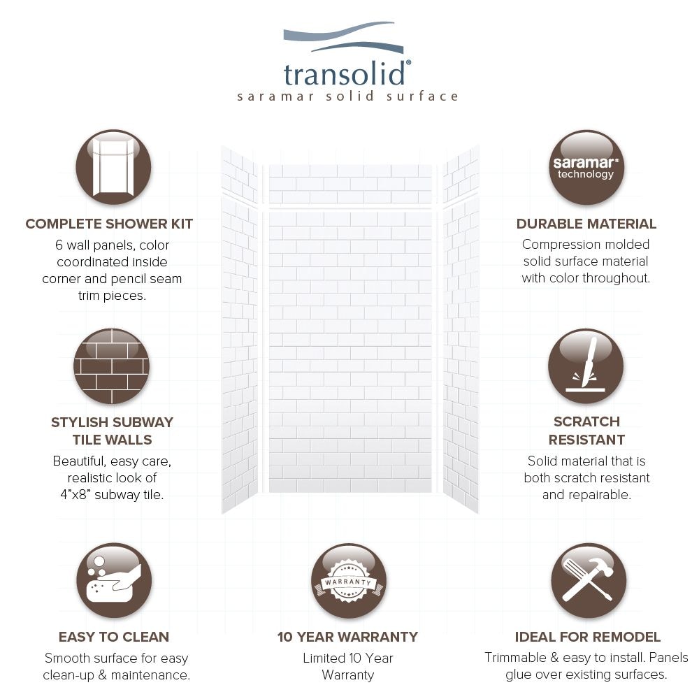 Transolid SWKX48368412-21 Shower-Wall-Surrounds - View #7