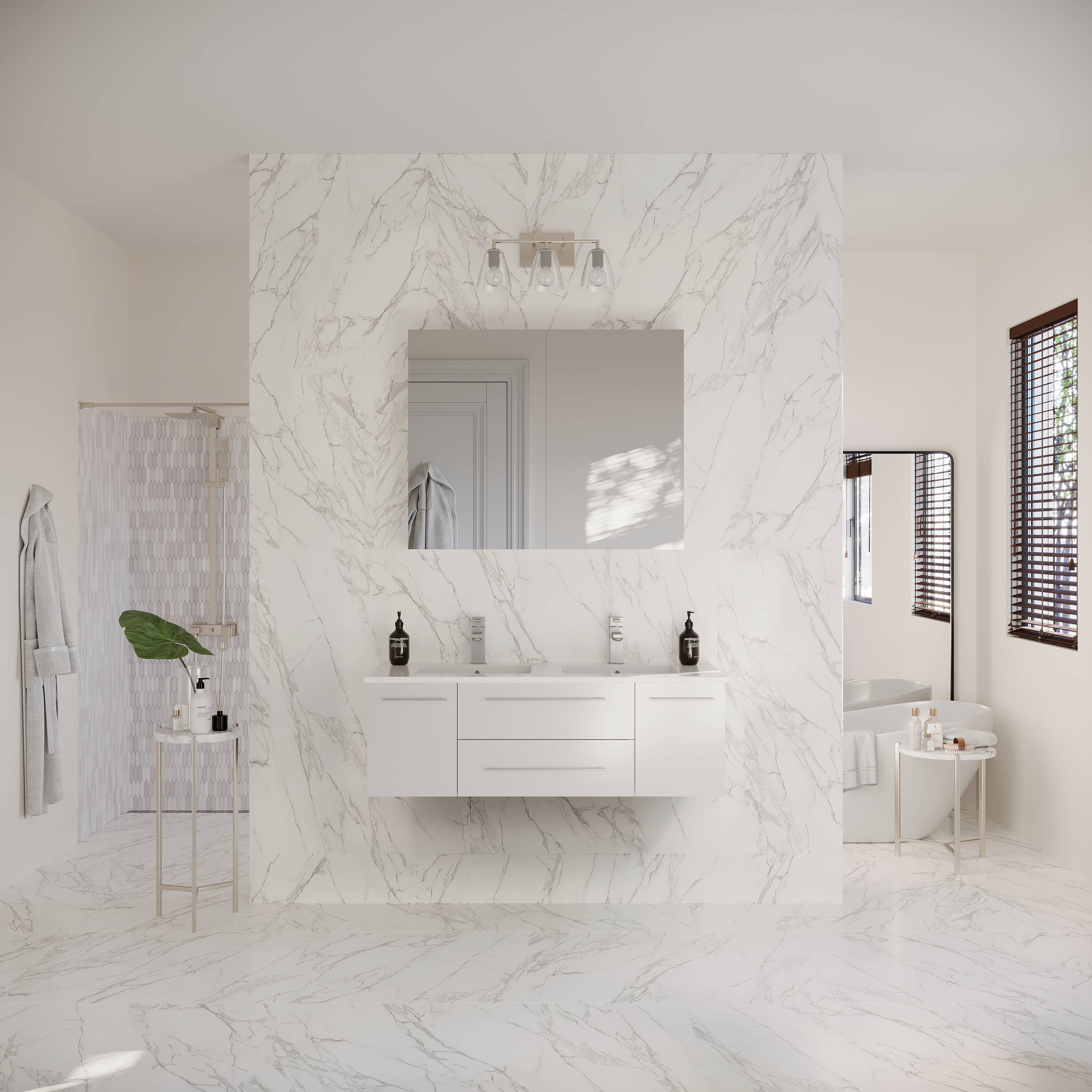 Fresca FVN6148WH-UNS-D Bath-Vanity-Combo - View #5