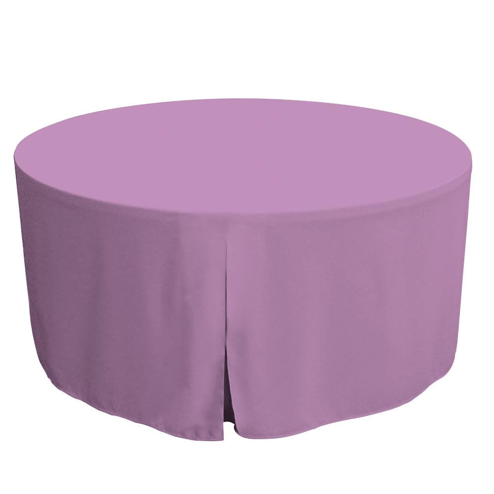 WestPoint Home 028828431899 Tablevogue Table Cover Collection Fitted Indoor/Outdoor Lilac Table Cover for 60-in round