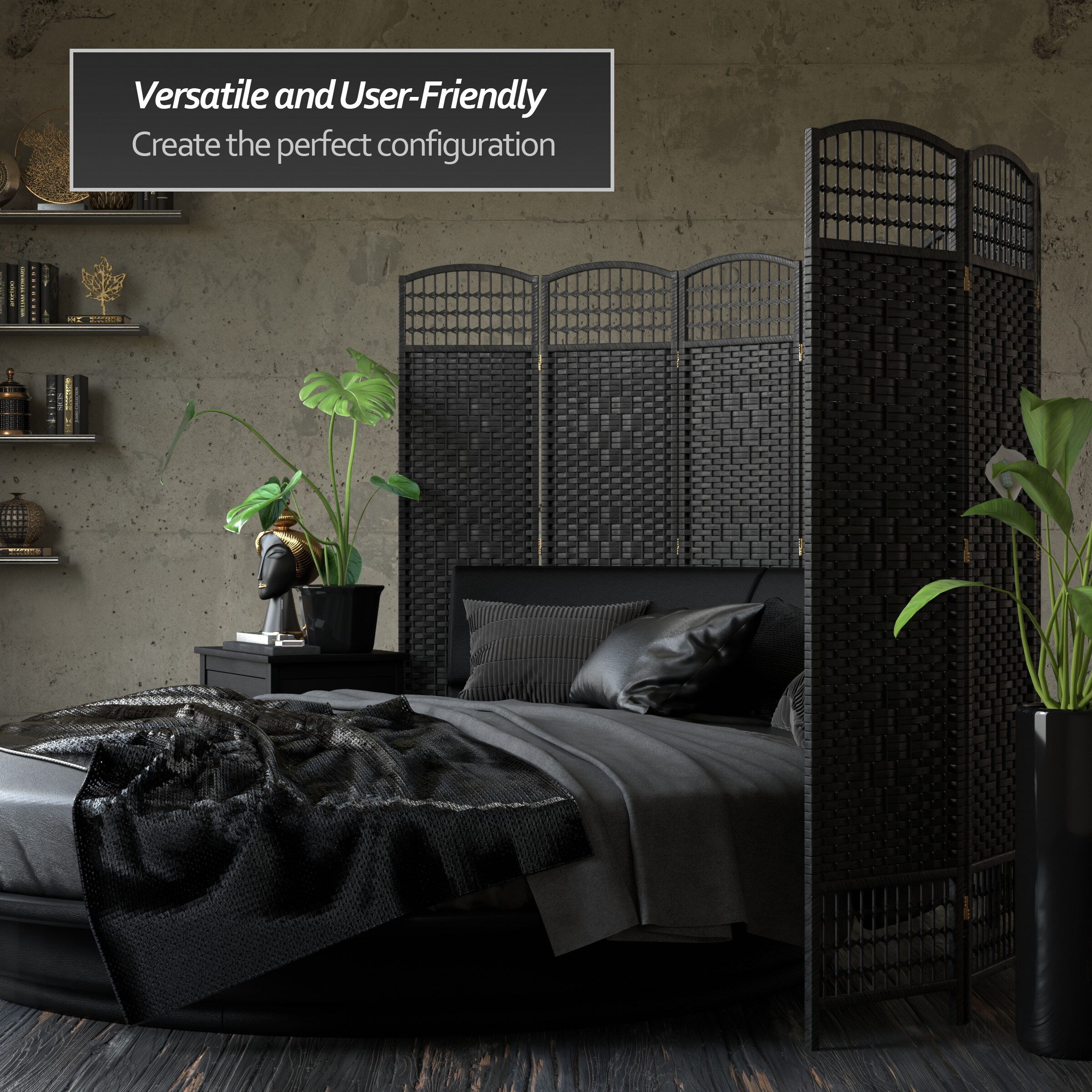 Red Lantern FB-DMND-BLK-3P Indoor-Privacy-Screens - View #3