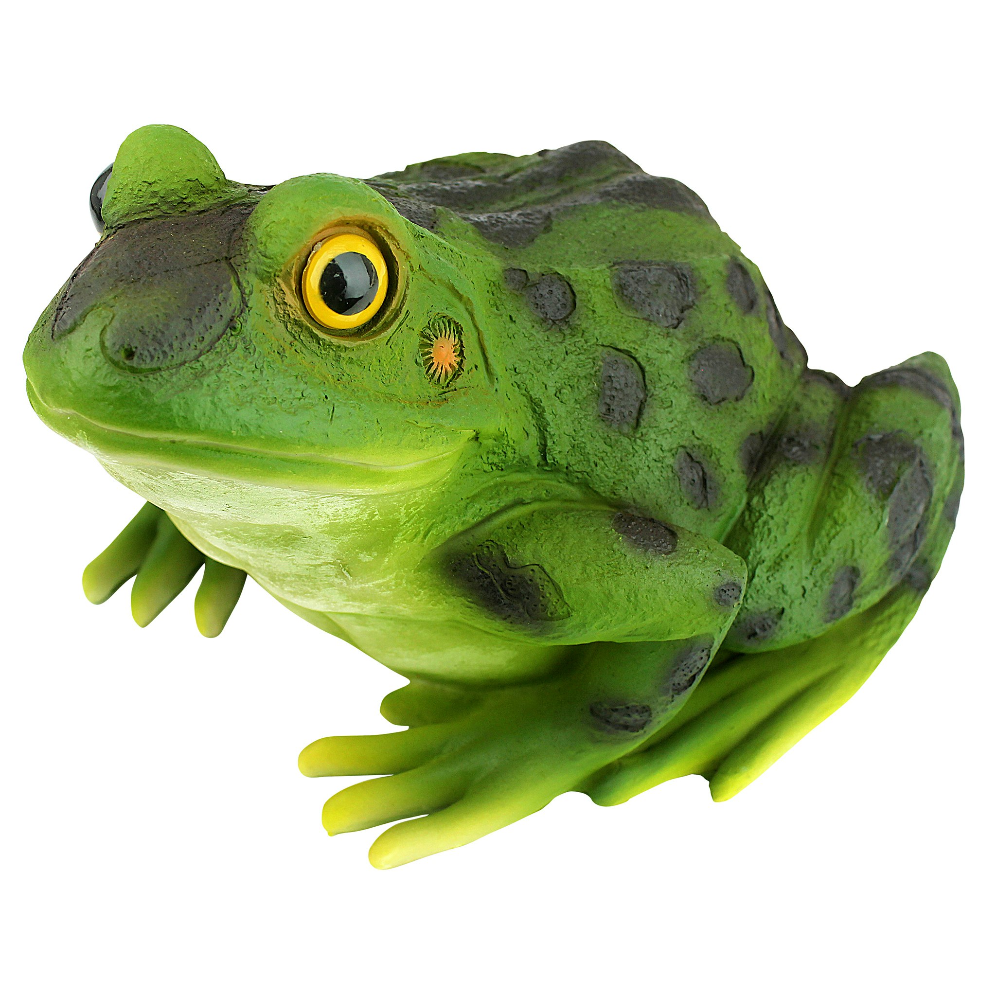 Design Toscano QM20510 6-in H x 9.5-in W Multiple Colors/Finishes Frog Garden Statue