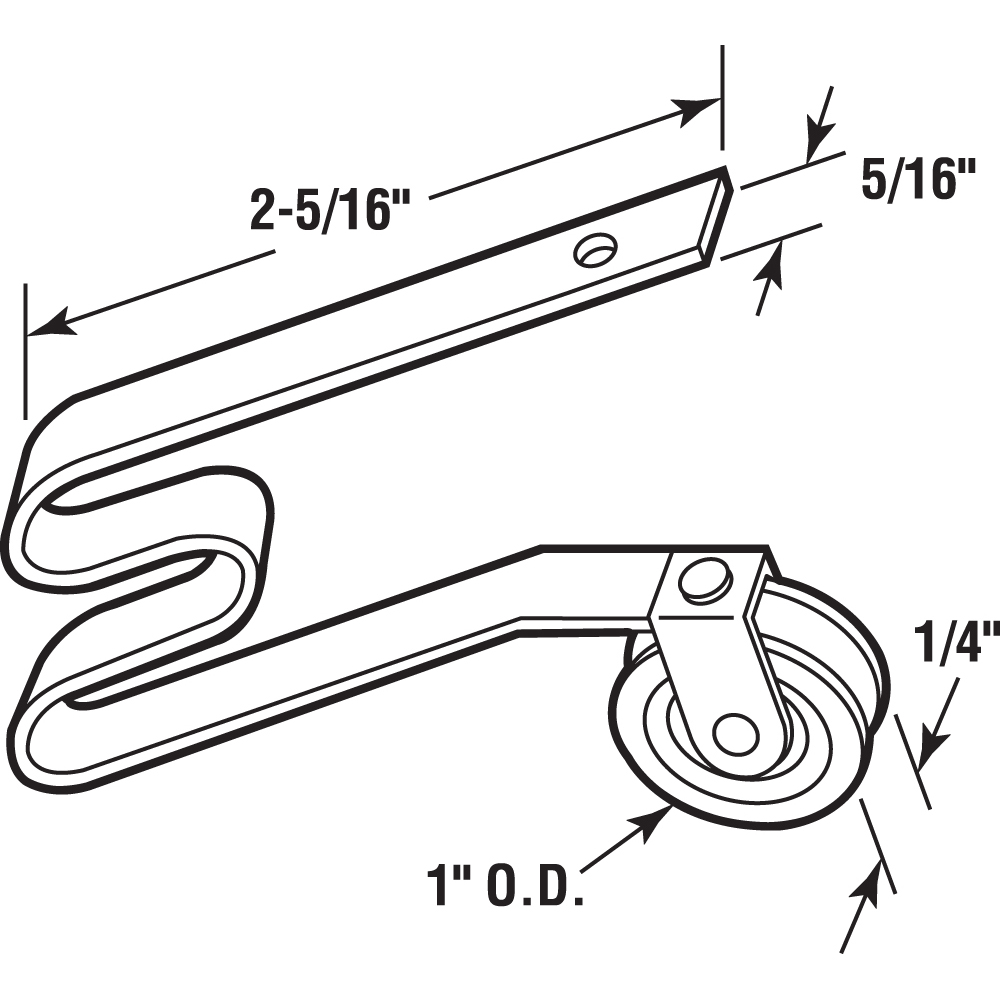 Prime-Line B 513 Sliding-Screen-Door-Rollers-Assem - View #2