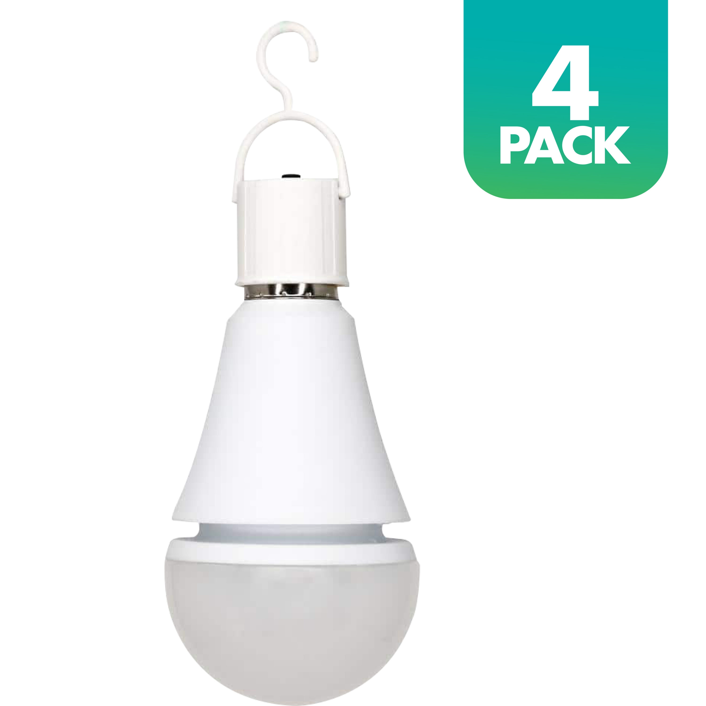 Udholdenhed vant vision Simply Conserve LED with Battery Backup with Hanging Hook 50-Watt 60-Watt  EQ A19 Warm White Medium Base (e-26) LED Light Bulb (4-Pack) at Lowes.com
